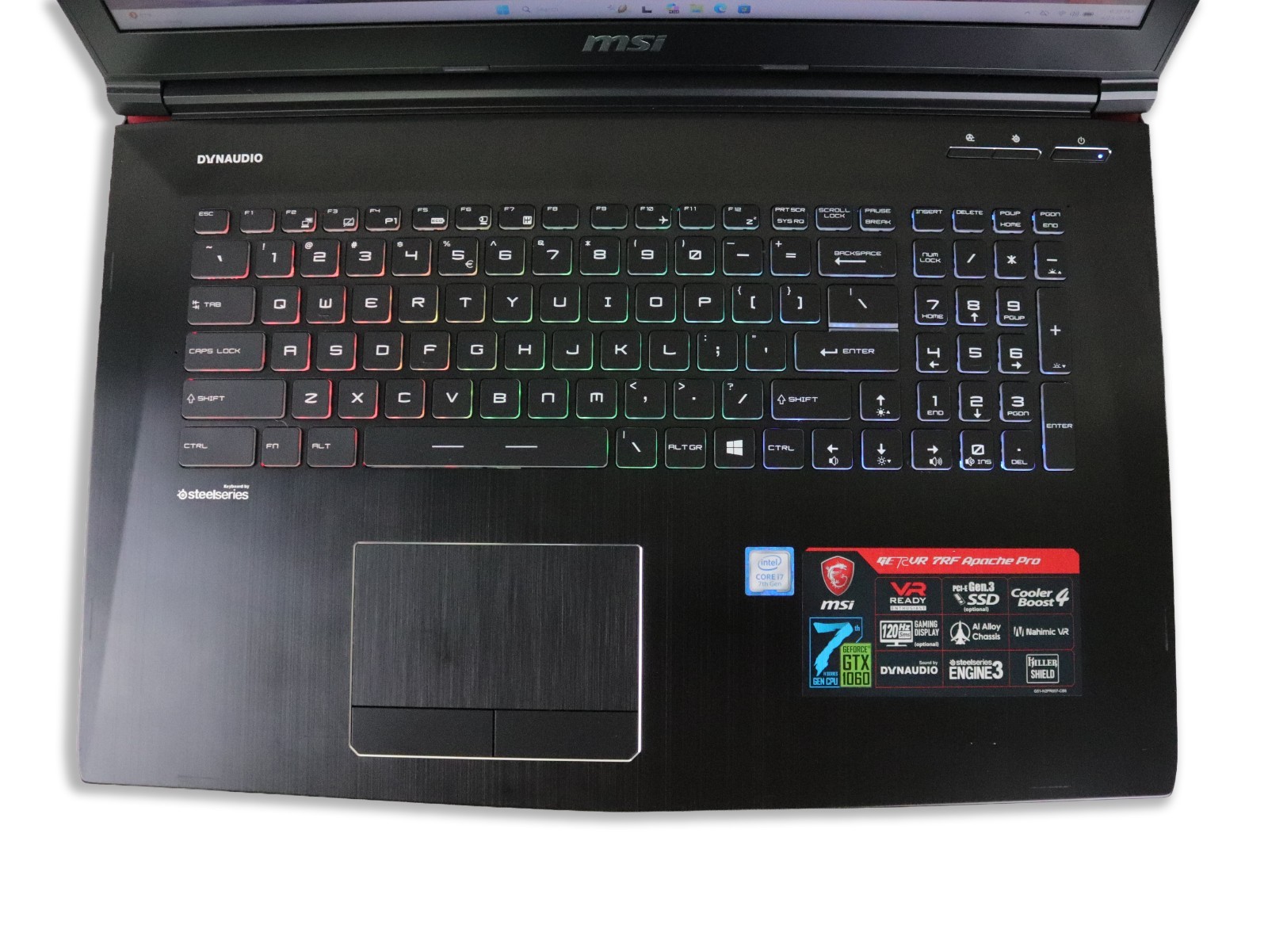 MSI GAMING 17.3 GE72VR Intel Core i7-7700HQ 16GB 256GB SSD + 1TB NVIDIA GTX 1060
