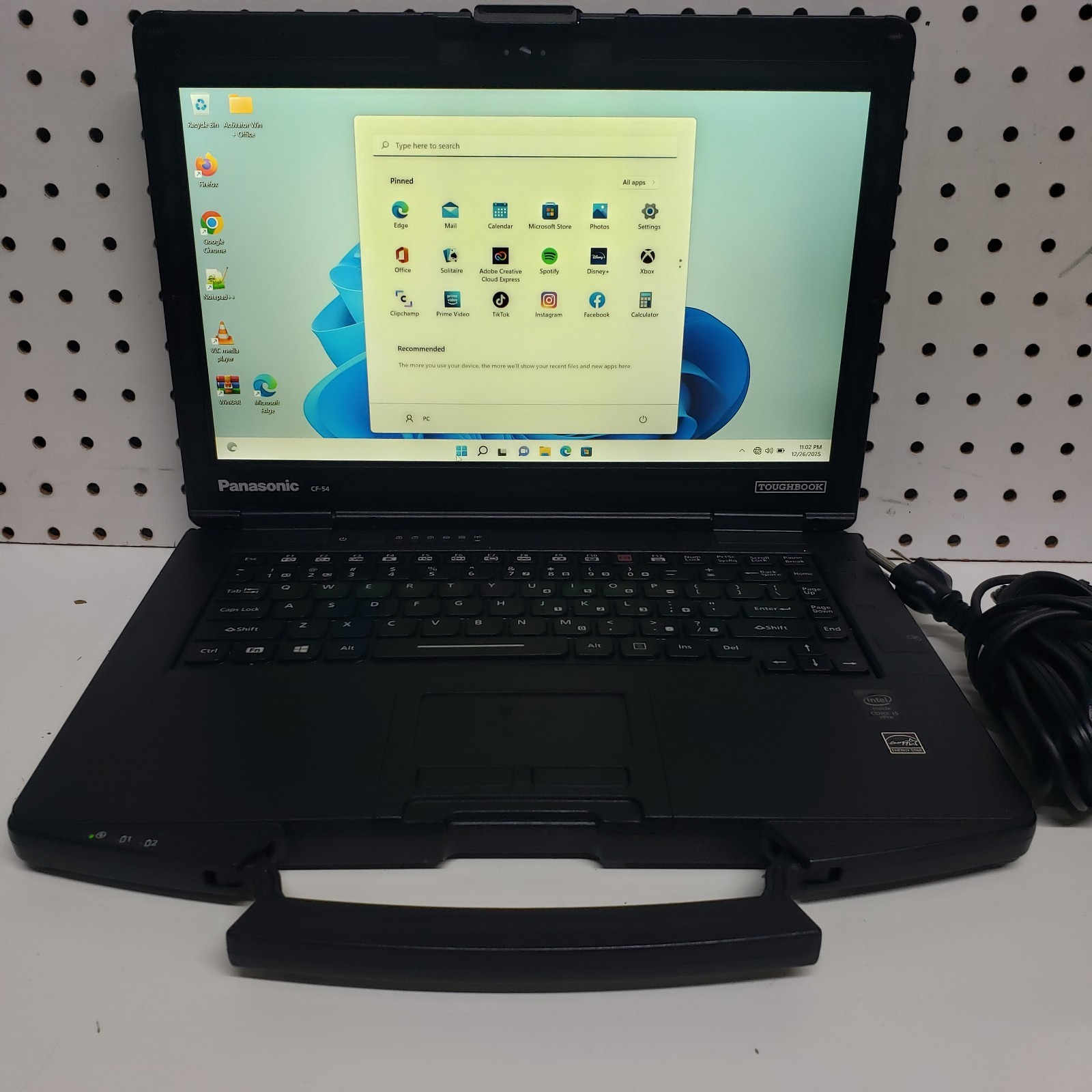 Panasonic ToughBook CF-54 14″ i5-5300U CPU 2.30Ghz 8GB Ram 256GB SSD Win11 Pro