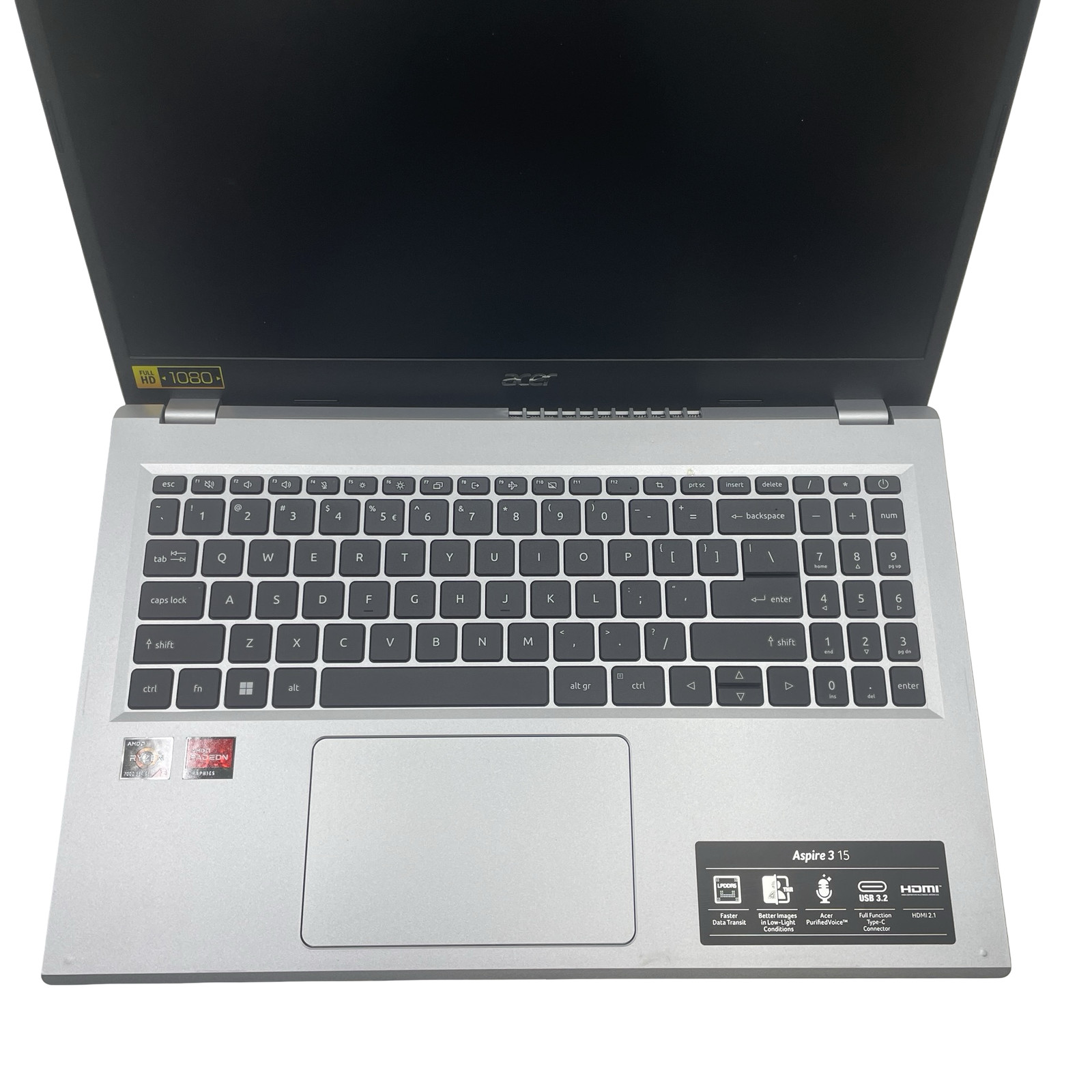 Acer Aspire 3 15 N23C3 Ryzen 3 7320U 8GB RAM 256GB SSD Silver #CR5456 (AR)