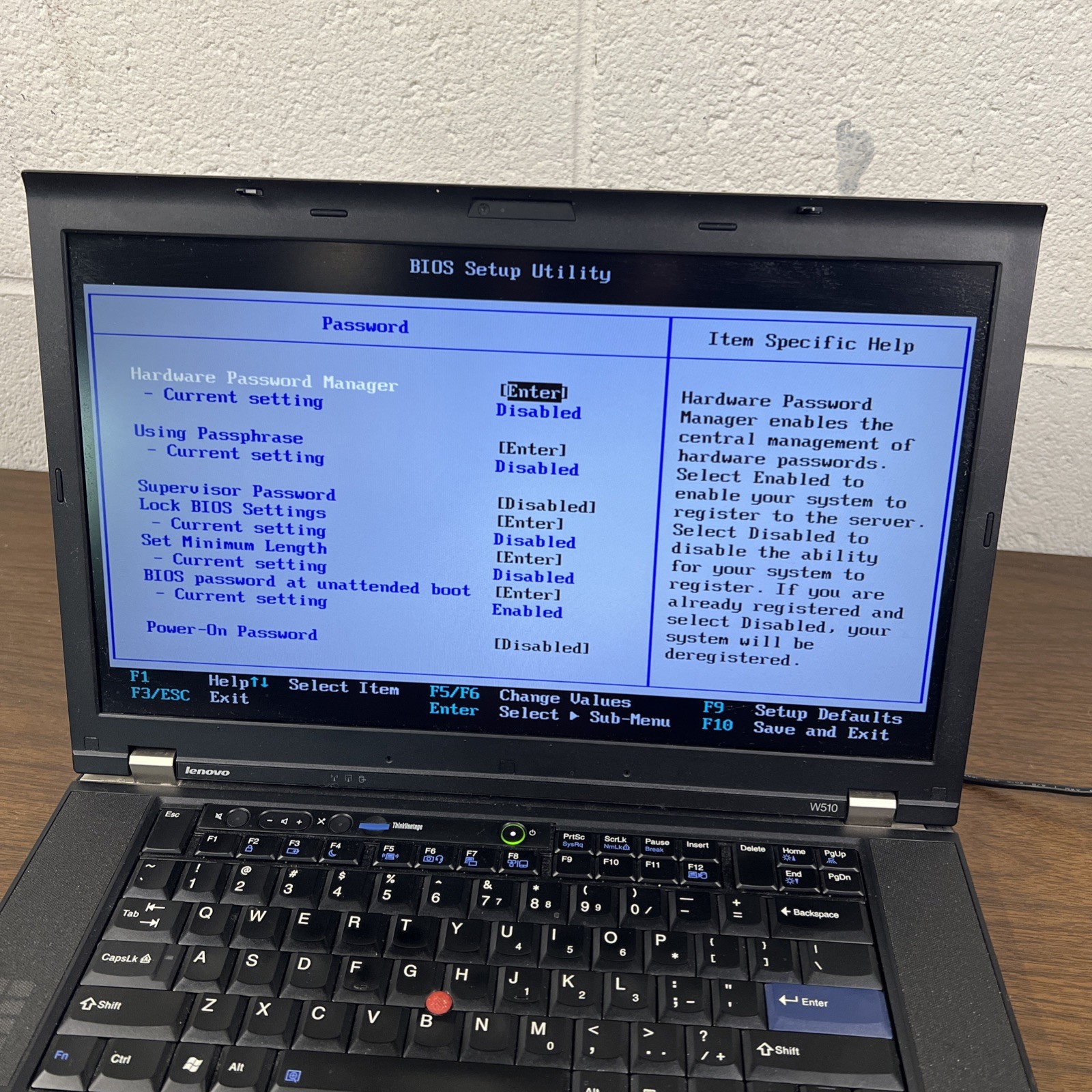 Lenovo ThinkPad W510 15.6″ Intel Core i7-720QM 1.60GHz 4GB RAM – NO HDD/OS/BATT