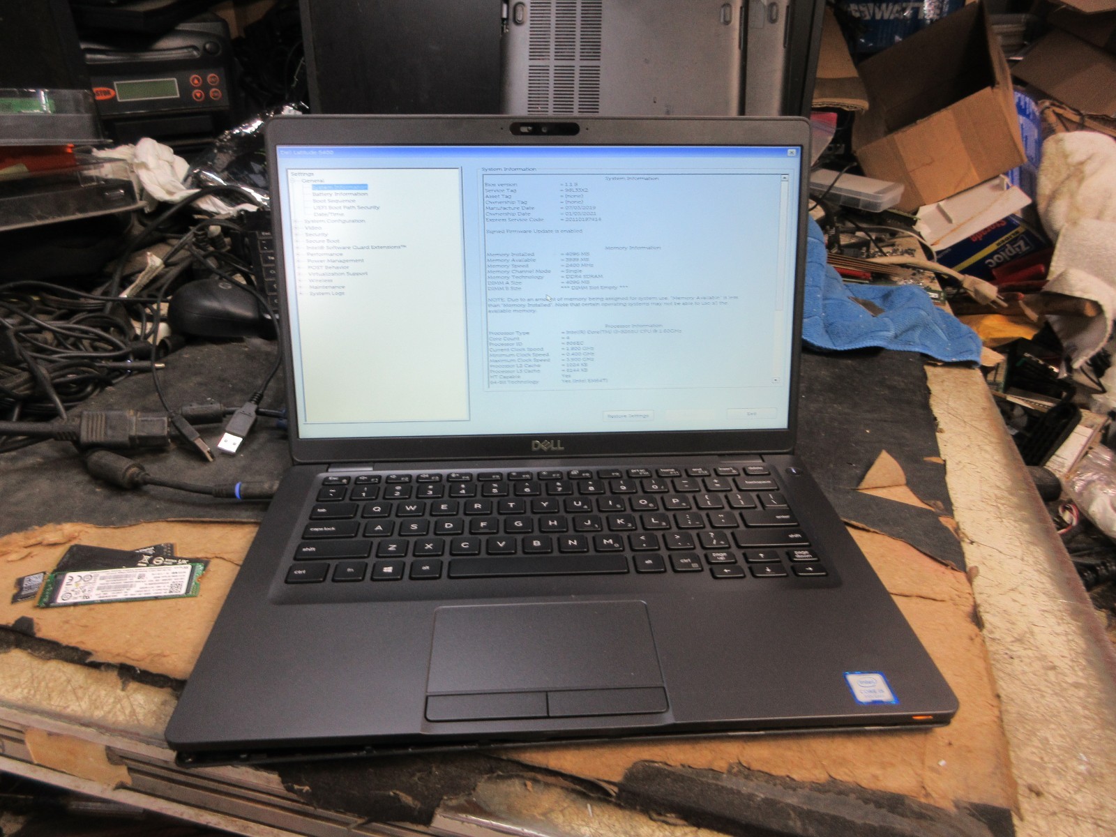 Dell Latitude 5400 14″ I5-8365U 1.6GHZ WIFI REBUILD
