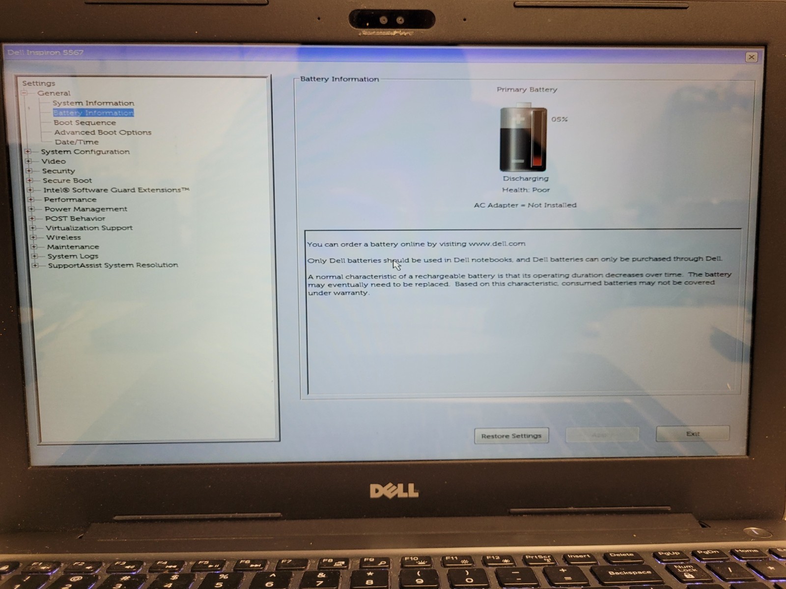 Dell inspiron 5567 15.6″touch i5-7200u 2.5ghz 8gb ram no ssd Parts READ FVKCRC2