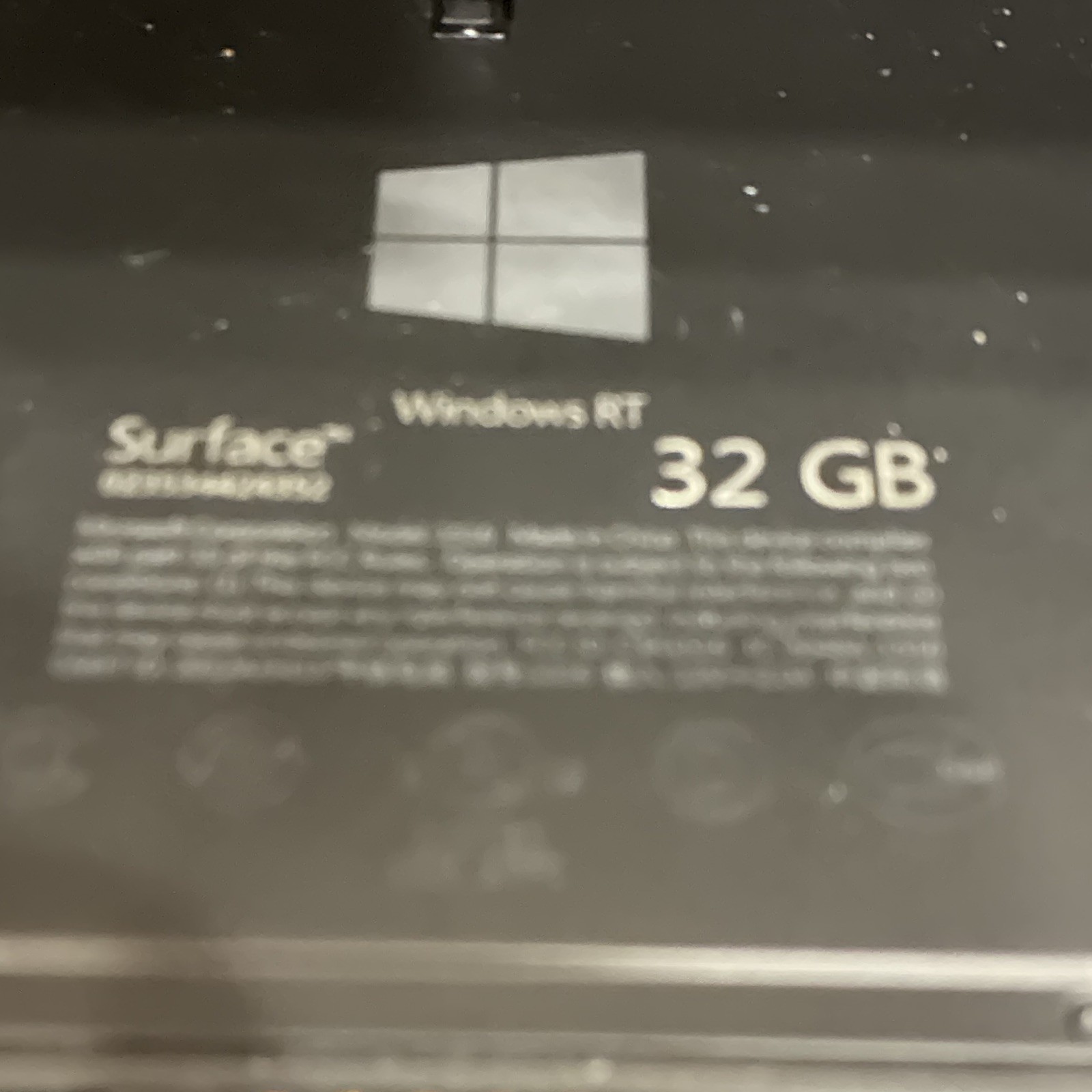 Microsoft Windows Surface RT 1516 10.6″ 3 Quad Core 1.3GHz 2GB RAM 32GB SSD