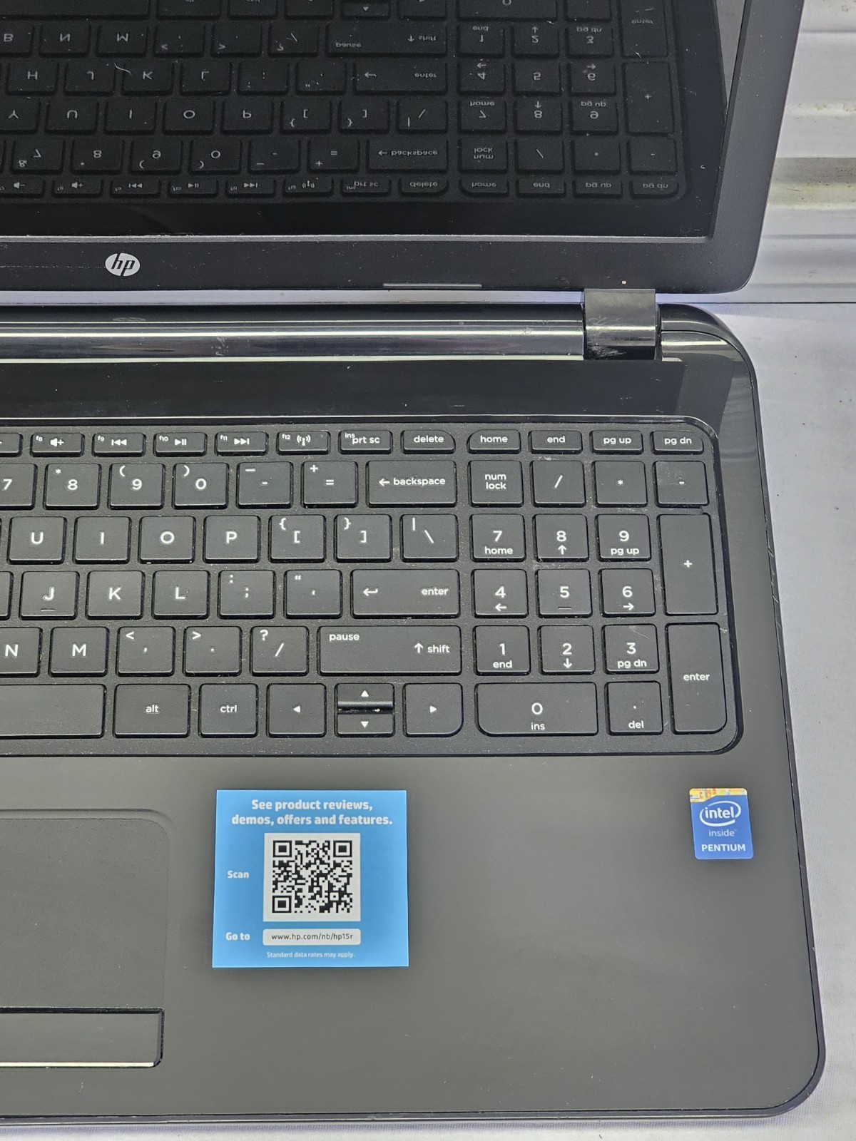 HP 15-r029wm Laptop – Intel Pentium – NO RAM/HDD/OS – Parts/Repair – Read Desc.