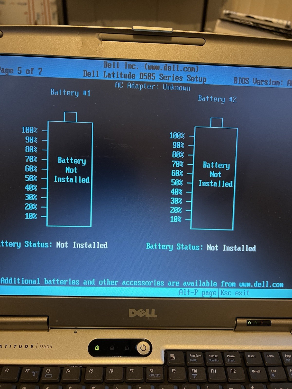Dell Latitude D505 Laptop Intel Pentium M 1.6GHz 1289MB RAM No HDD/OS