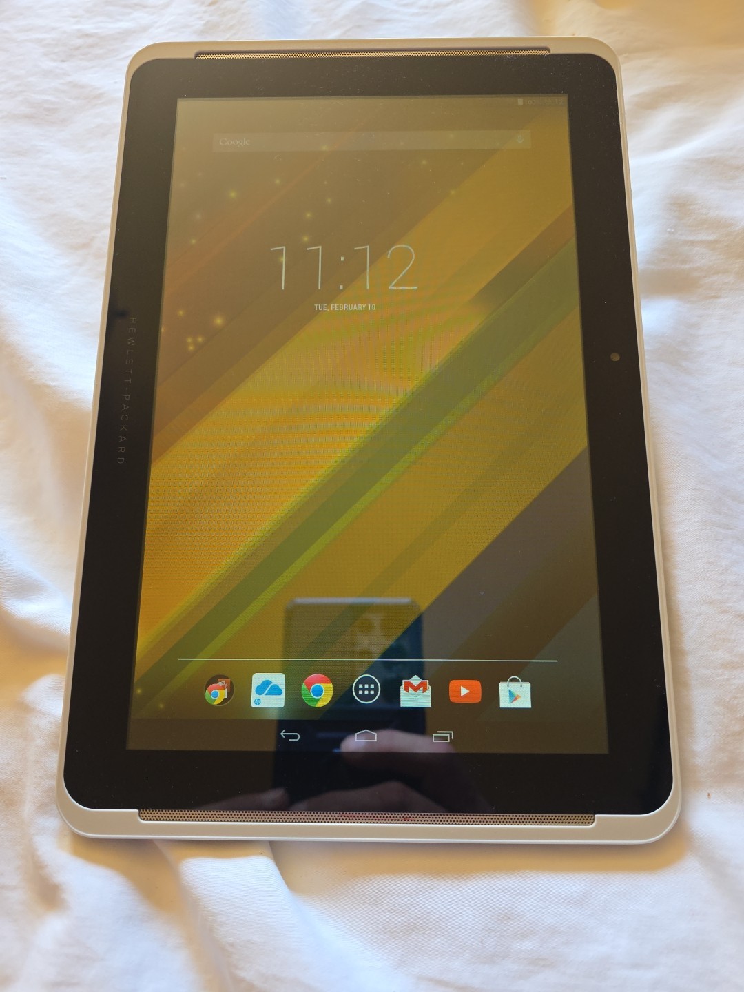 HEWLETT PACKARD HP ~10 2101~ 10.1” DISPLAY 16GB WIFI ONLY ANDROID TABLET ~WHITE~