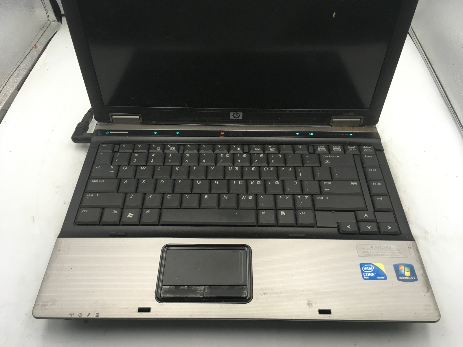 HP COMPAQ 6530B – FOR PARTS/NO LCD POWER – INTEL CORE 2 DUO – NO RAM – READ – BB