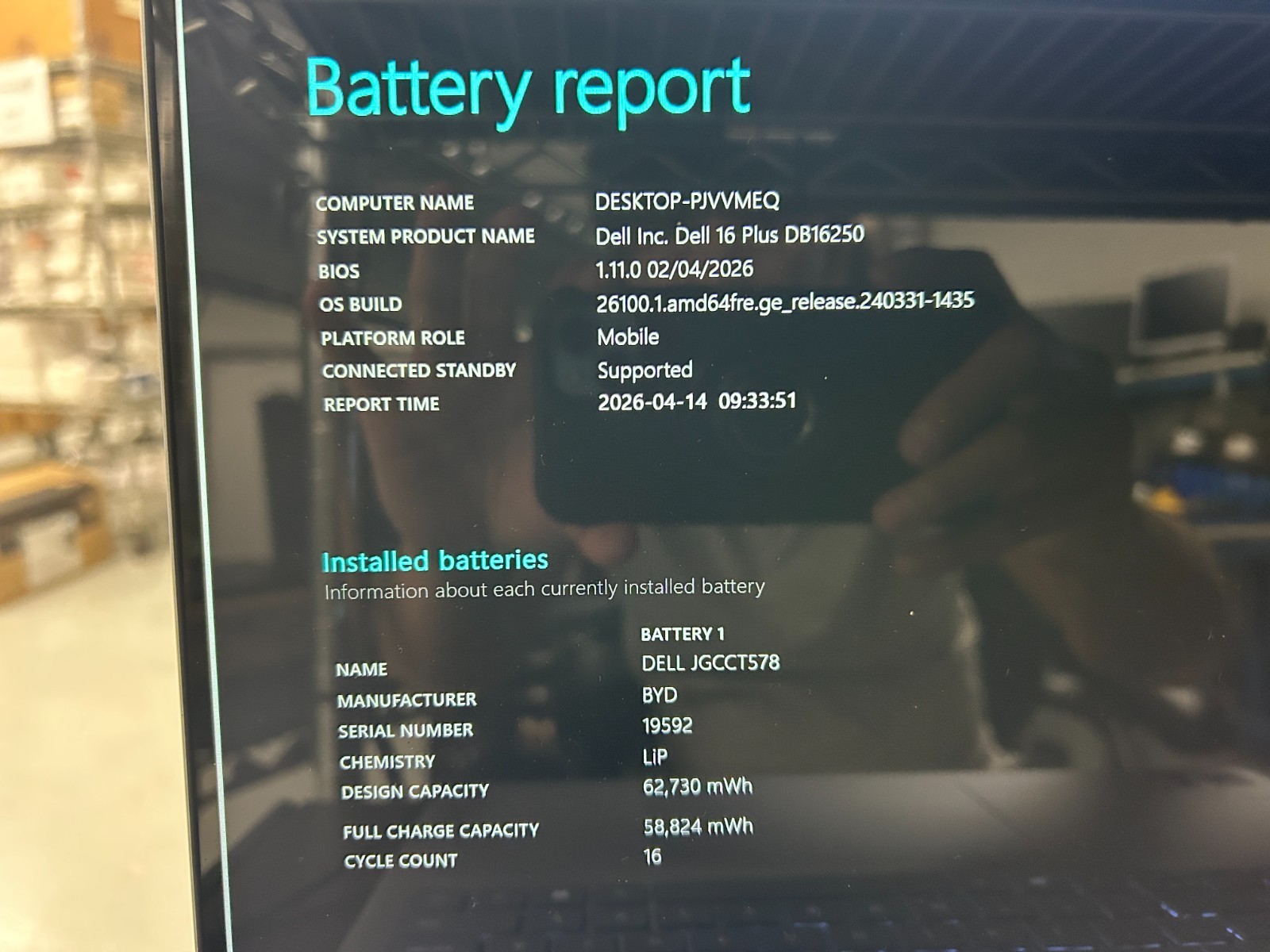 DELL 16 DB16250 VPVXG, Intel Core Ultra 9 288V, 3.30 GHz, 32 GB RAM, 1 TB NVMe