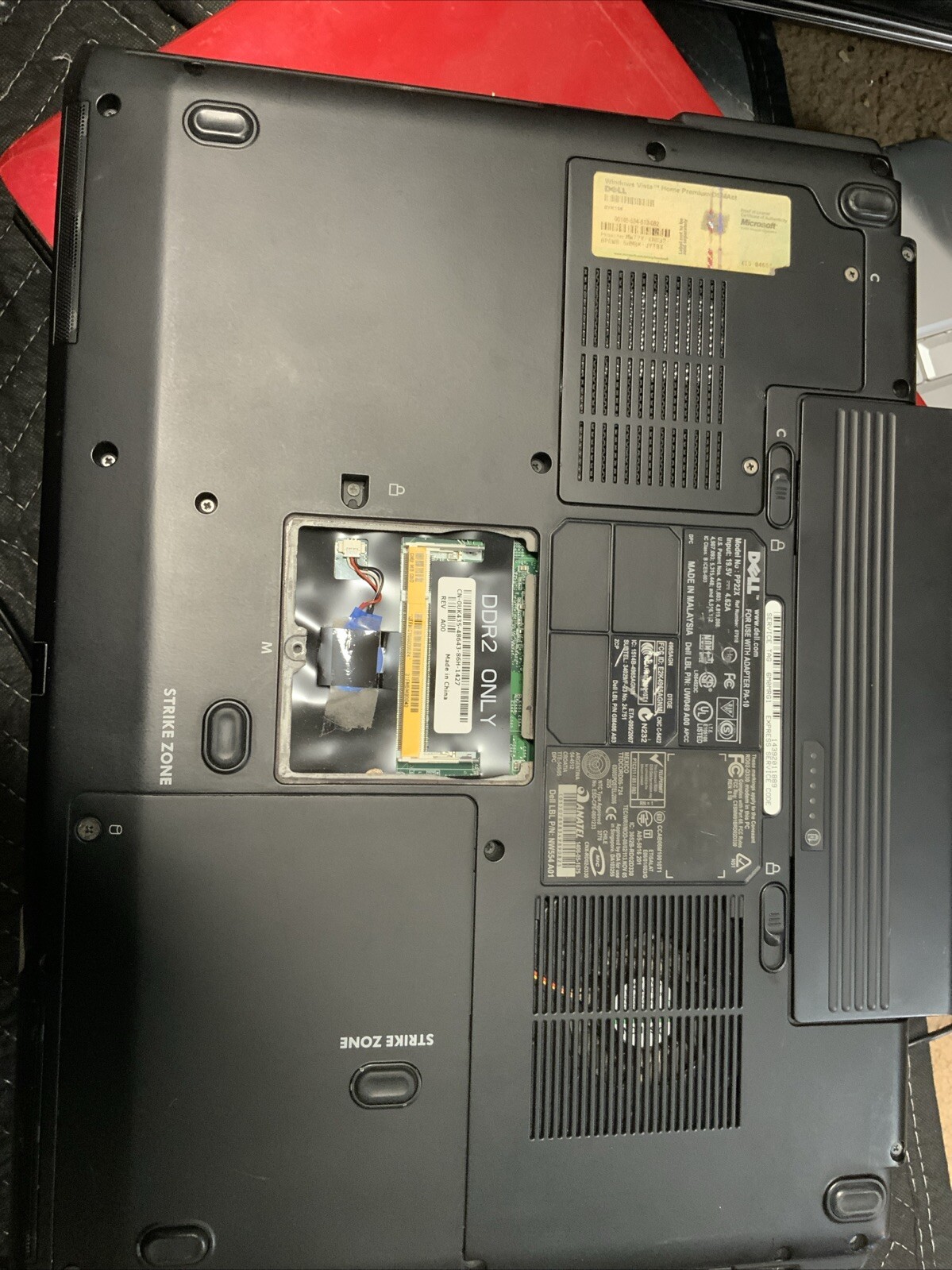 DELL INSPIRON 1720 LAPTOP NO CHARGER CORD