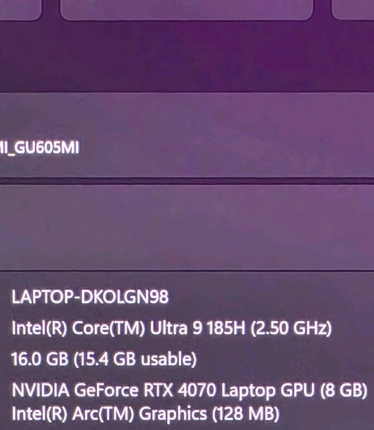 ASUS ROG Zephyrus G16 OLED RTX 4070 240Hz – Intel Ultra 9, 16GB RAM, 1TB SSD