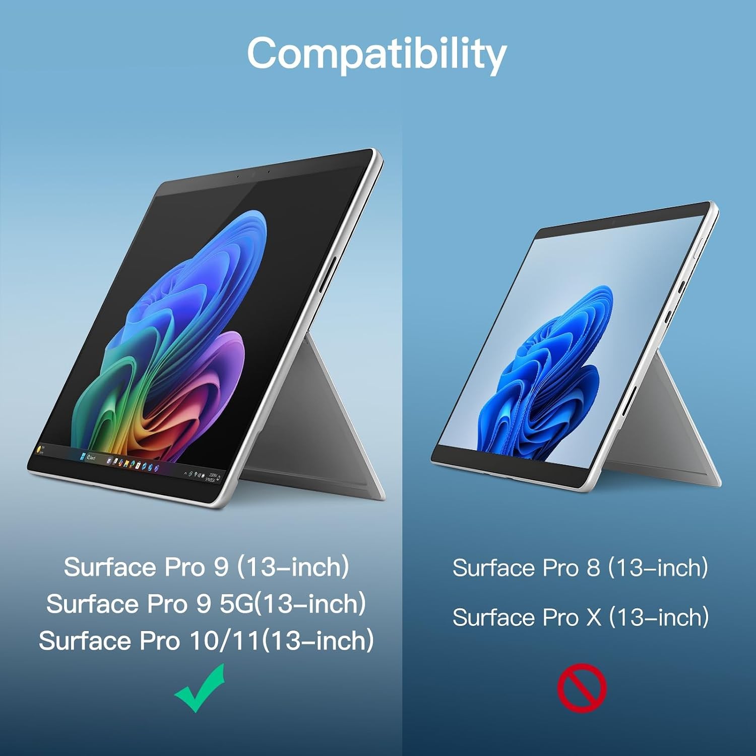 Screen Protector for Surface Pro 11/10 (2024)/Pro 9 (2022) 13-Inch, 2-Pack