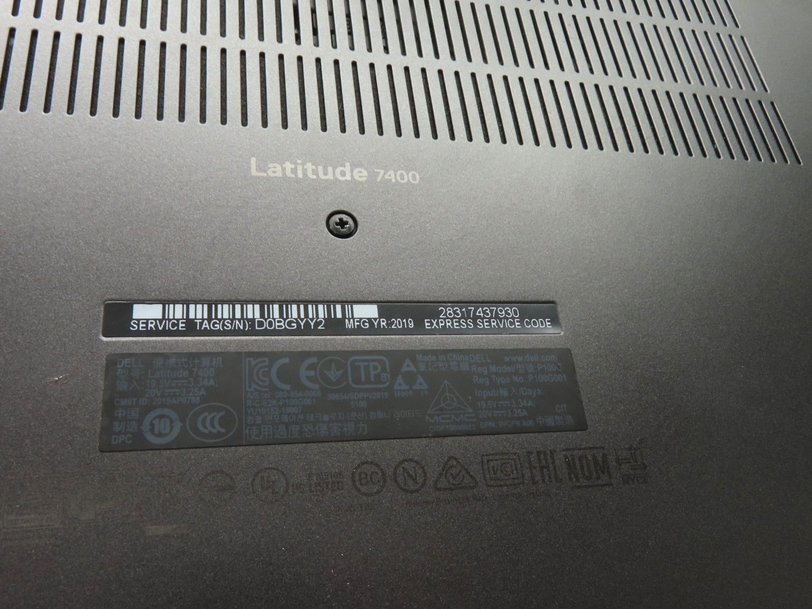 Dell Latitude 7400 14″ Intel Core i5-8265U 1.6GHz 8GB RAM 256GB SSD