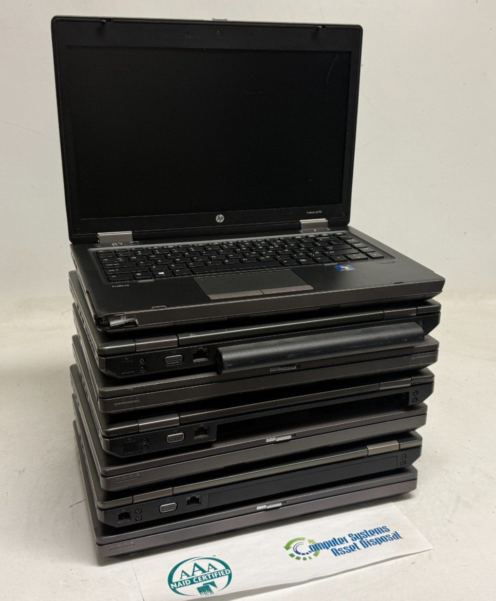 HP ProBook 6460b/6465b/6470b/6475b (Mixed CPU – 4/8GB – NO OS/HDD) – Lot of 7
