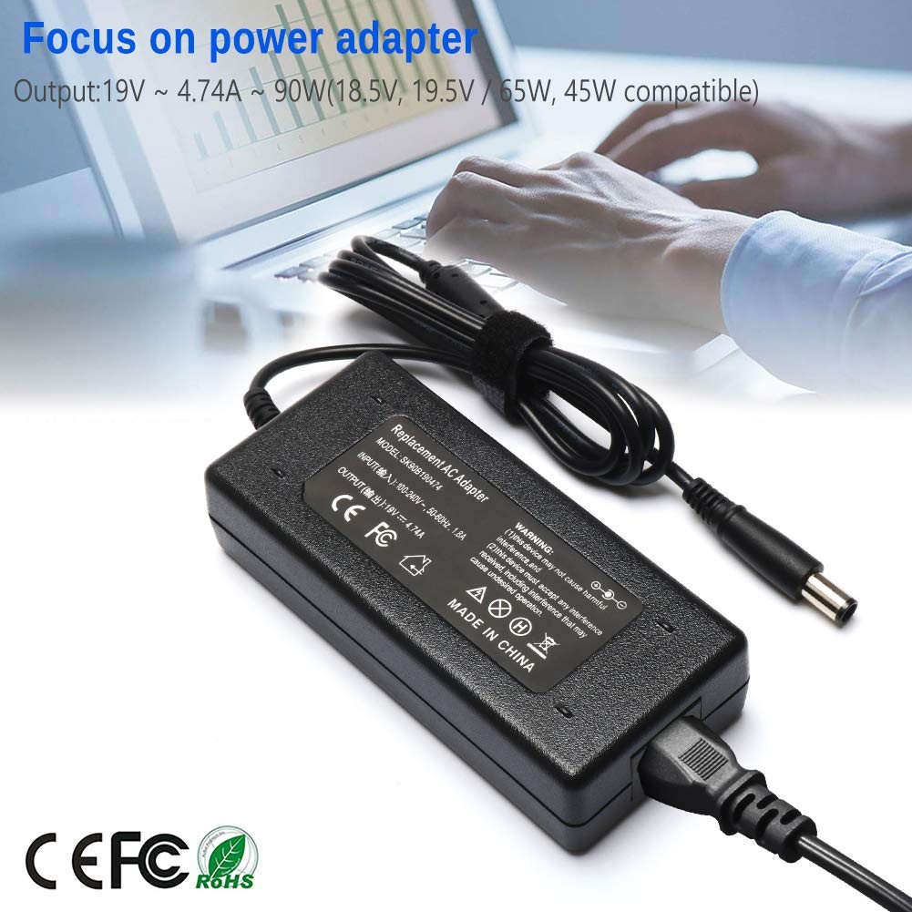 KAQIAR 90W AC Adapter Laptop Charger Compatible with HP Elitebook 8440p 8460p 25