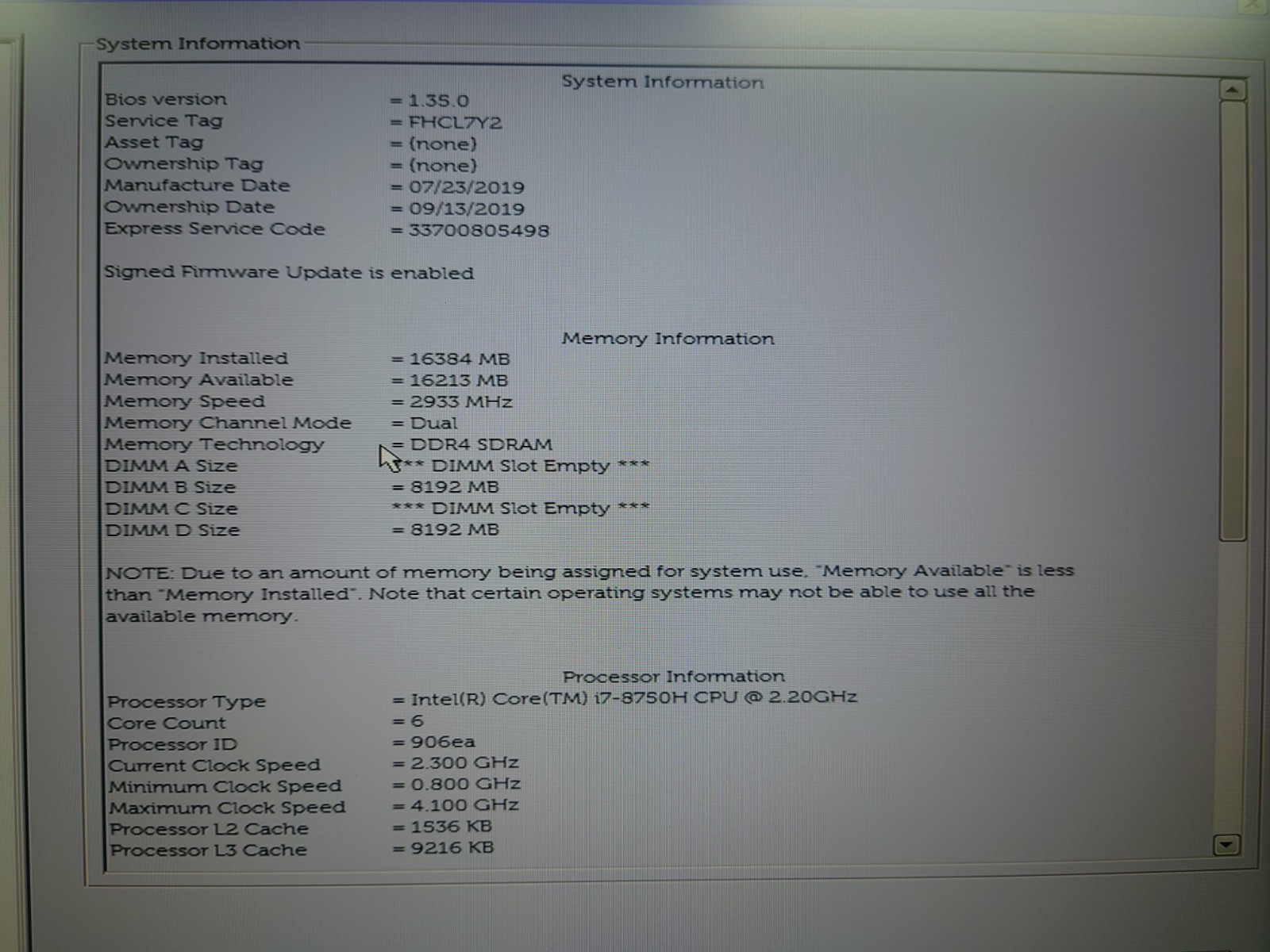 Dell Precision 7530 15.6″ FHD i7-8750H 16GB RAM 256GB SSD Quadro P2000 No OS