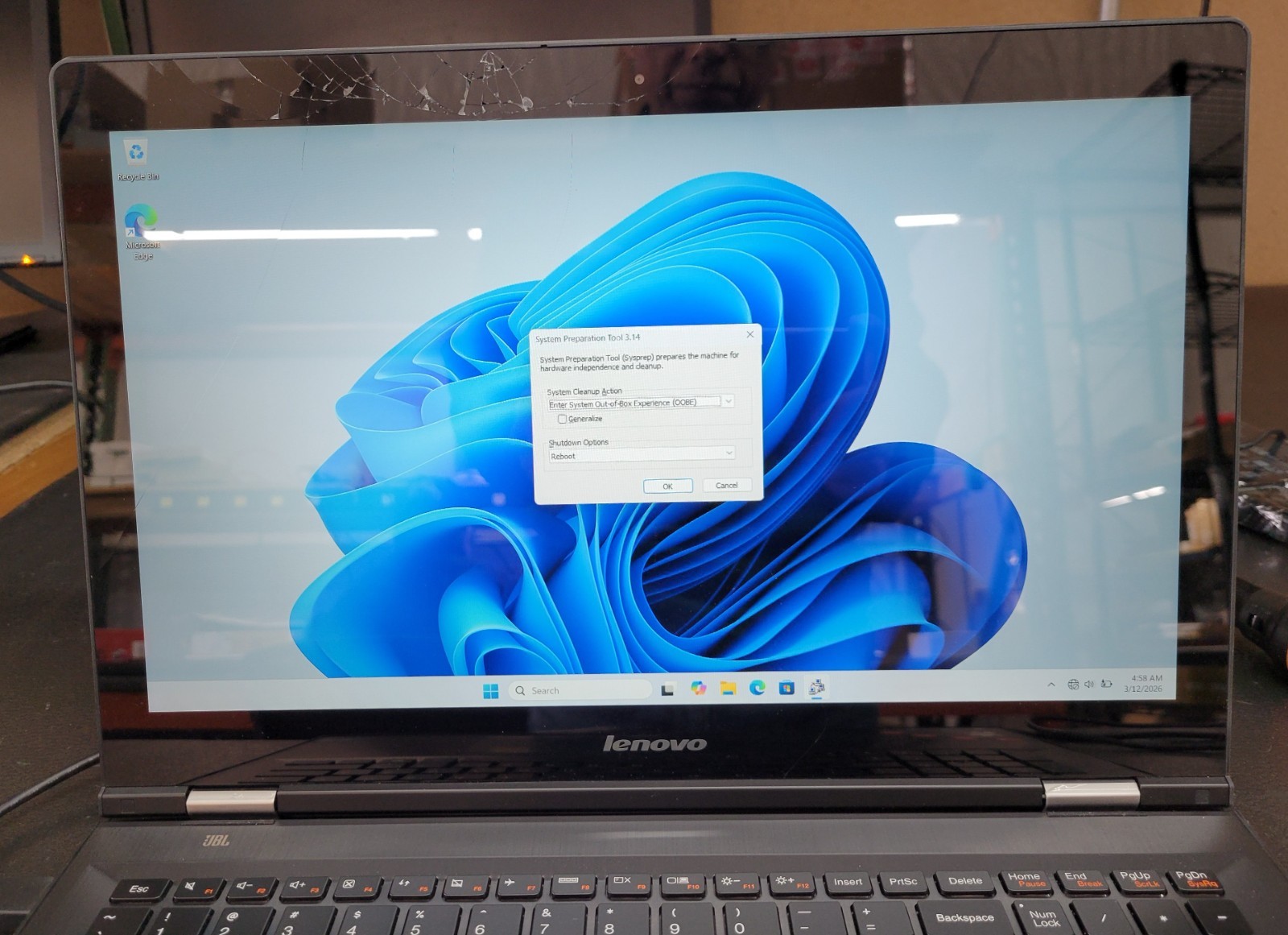 Lenovo Edge 2 1580 Touchscreen Intel Core i7-6500U 8/1TB HDD win 11 home