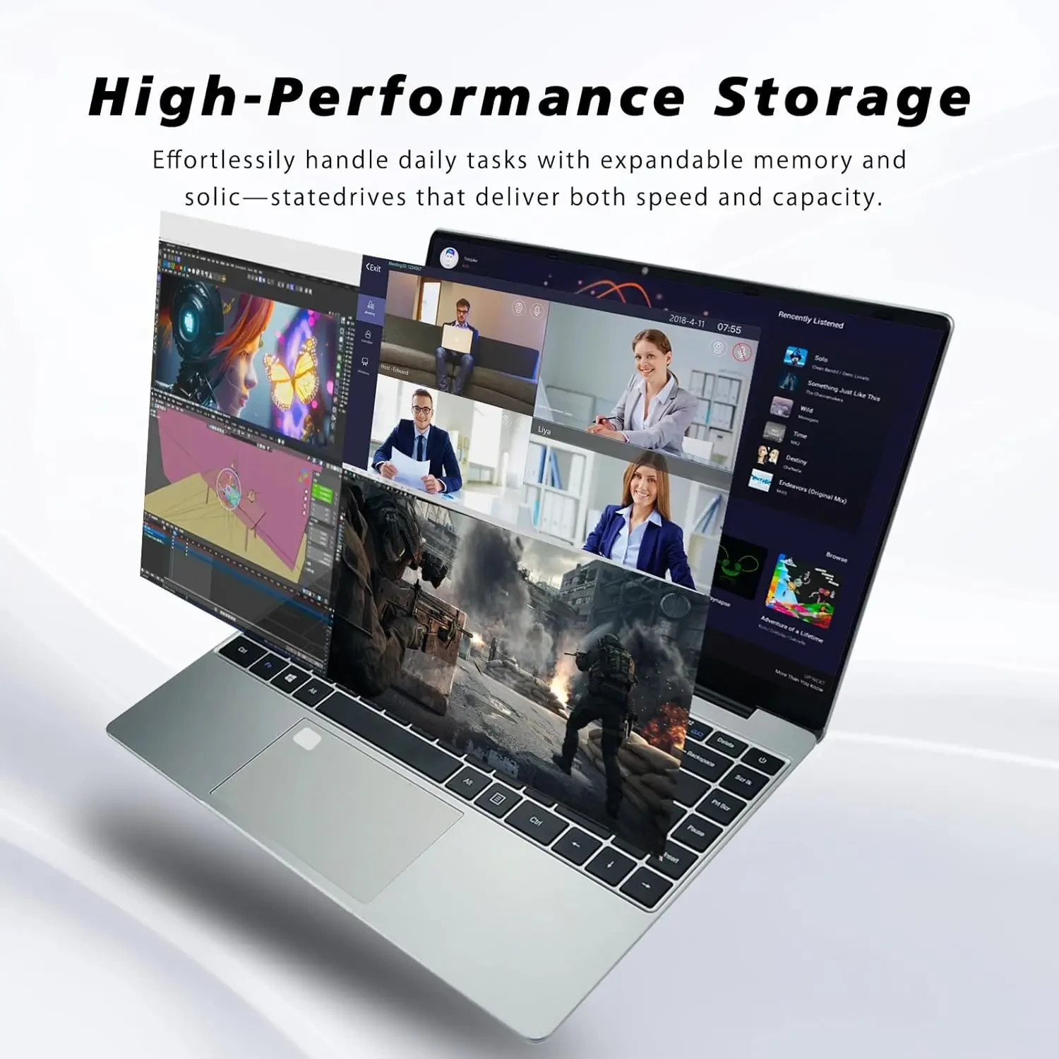 15.6″ Laptop 316/32GB RAM 1-2TB SSD Intel 6500Y Office Windows11 Notebook