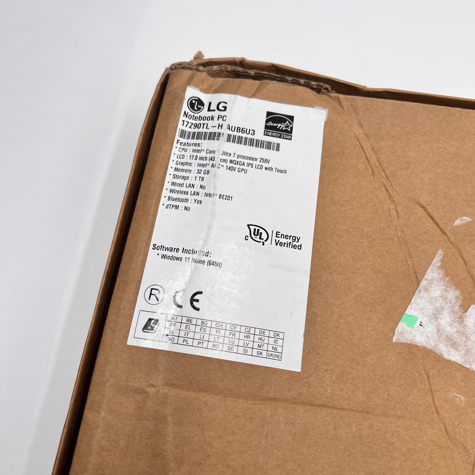 LG Gram 17″ 17Z90TL-H.AUB6U3 Ultra 7 32GB RAM 1TB SSD Black | NEW OPEN BOX