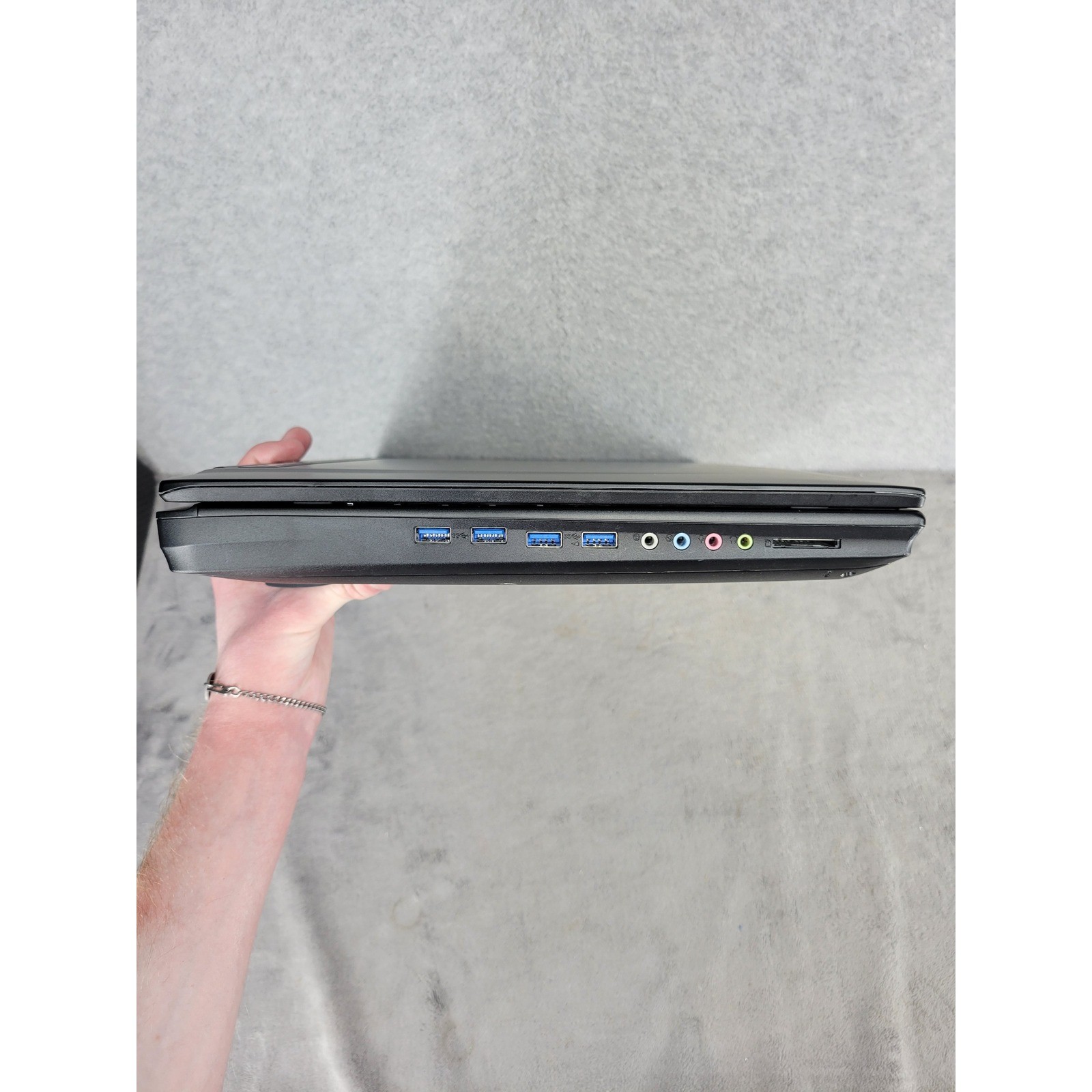 CyberPowerPC Gaming Laptop Black Password Locked No Cords For Parts or Repair