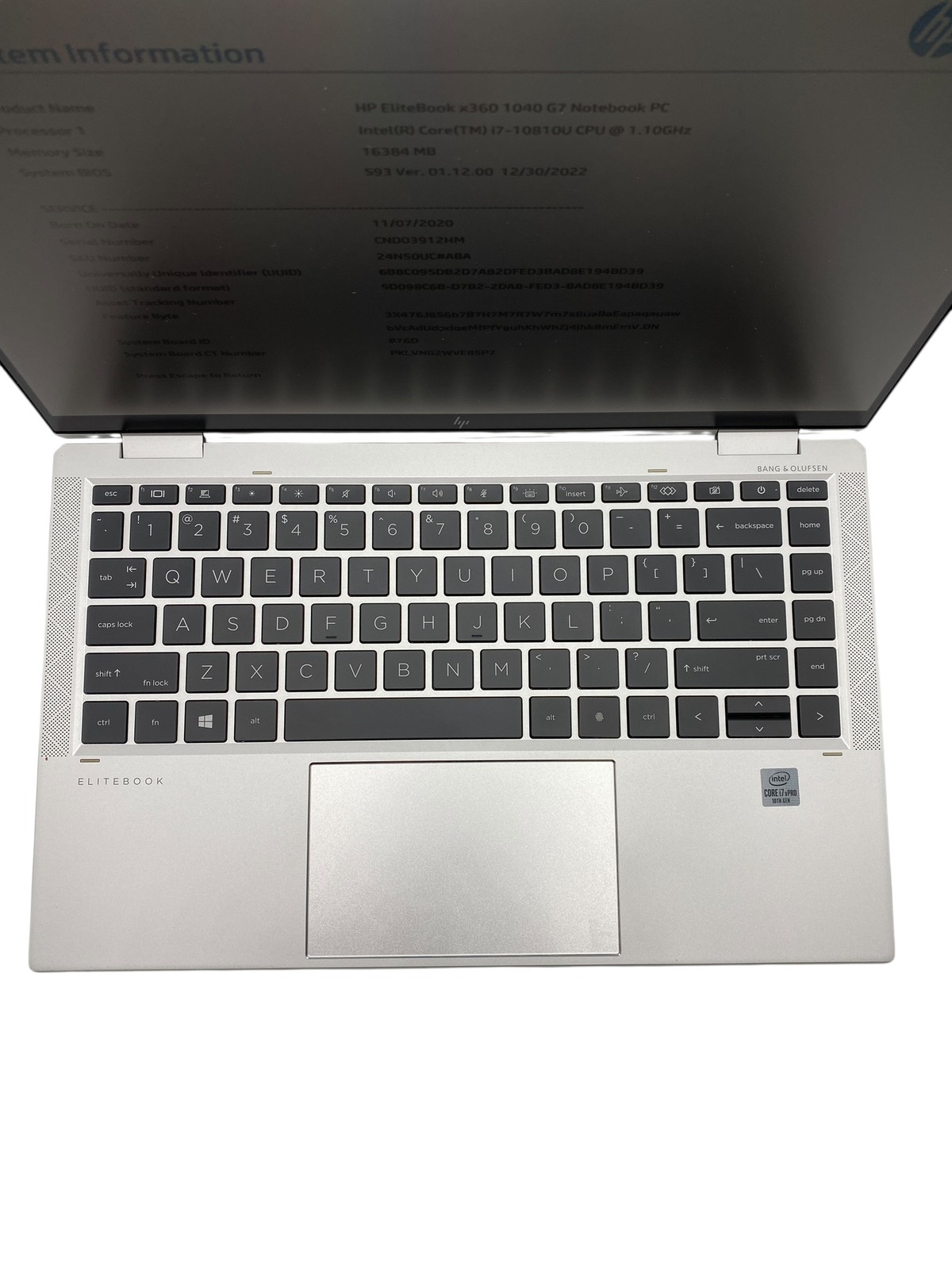 HP EliteBook X360 1040 G7 14″ i7-10810U 1.10GHz 16GB RAM NO SSD – Grade D