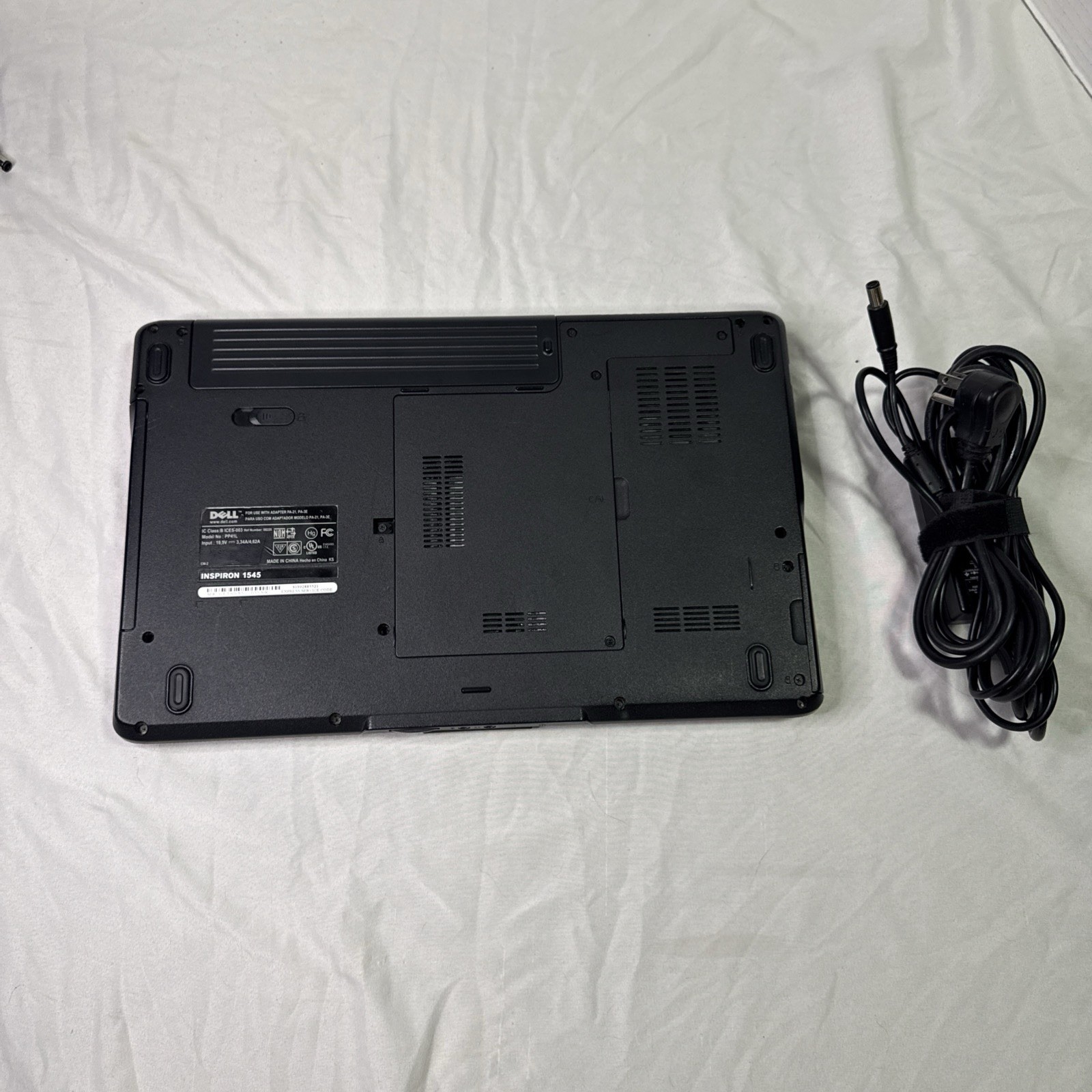 Dell Inspiron 1545 Windows 7 Laptop 500GB HD 4GB RAM Intel Dual Core DVD/CD
