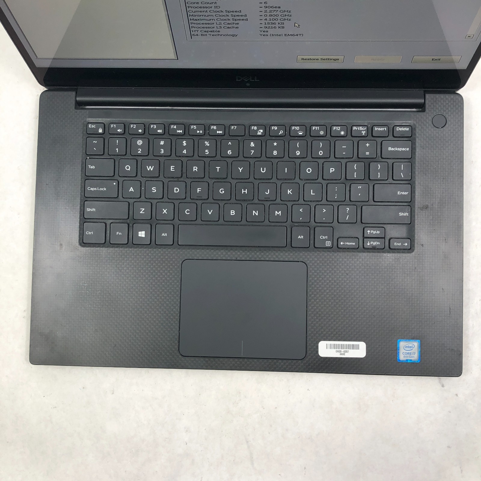 Dell XPS 15 9570 15″ i7-8750H 2.2GHz 32GB RAM 1TB SSD GeForce GTX 1050 Ti READ