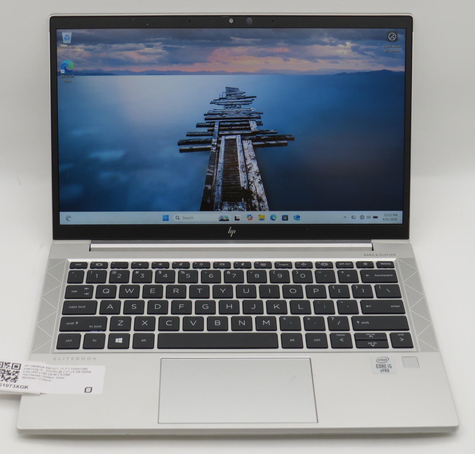 HP Elitebook 830 G7 | i5-10310U @ 1.7GHz | 8GB DDR4 | 256GB m2 | 13″ | Win 11