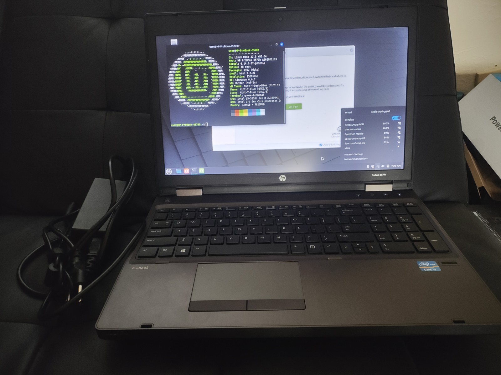 HP ProBook 6570b 15.6″ i5-3210M 8GB RAM 256GB SSD Linux Mint w/ Charger