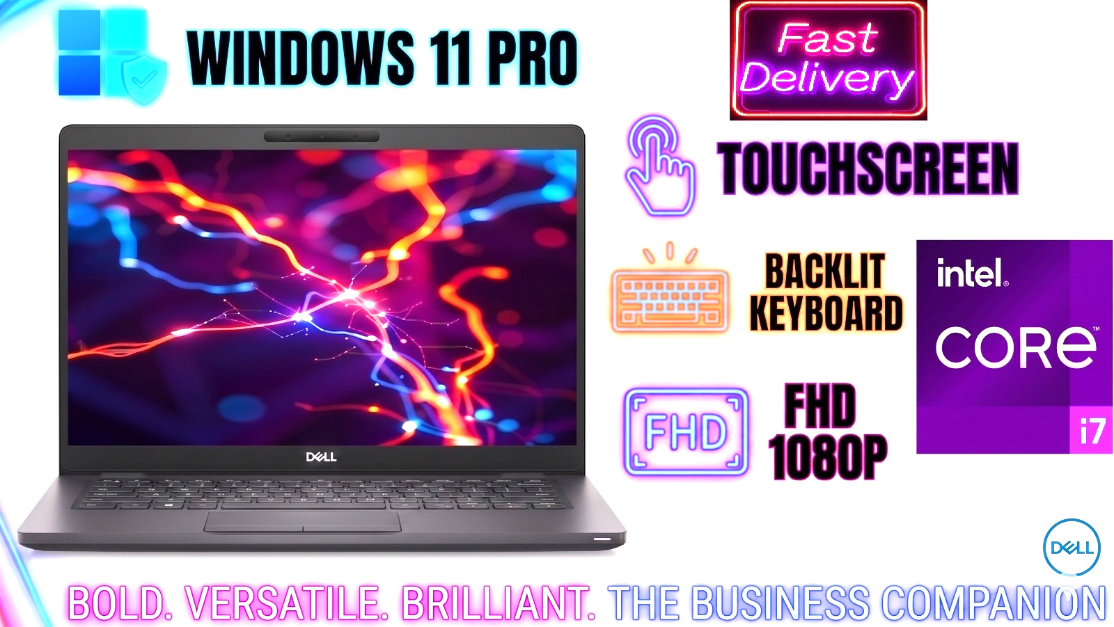 $100 Off~ Dell Latitude Laptop PC: Intel i7! 8GB RAM, 256GB NVME SSD! Windows 11