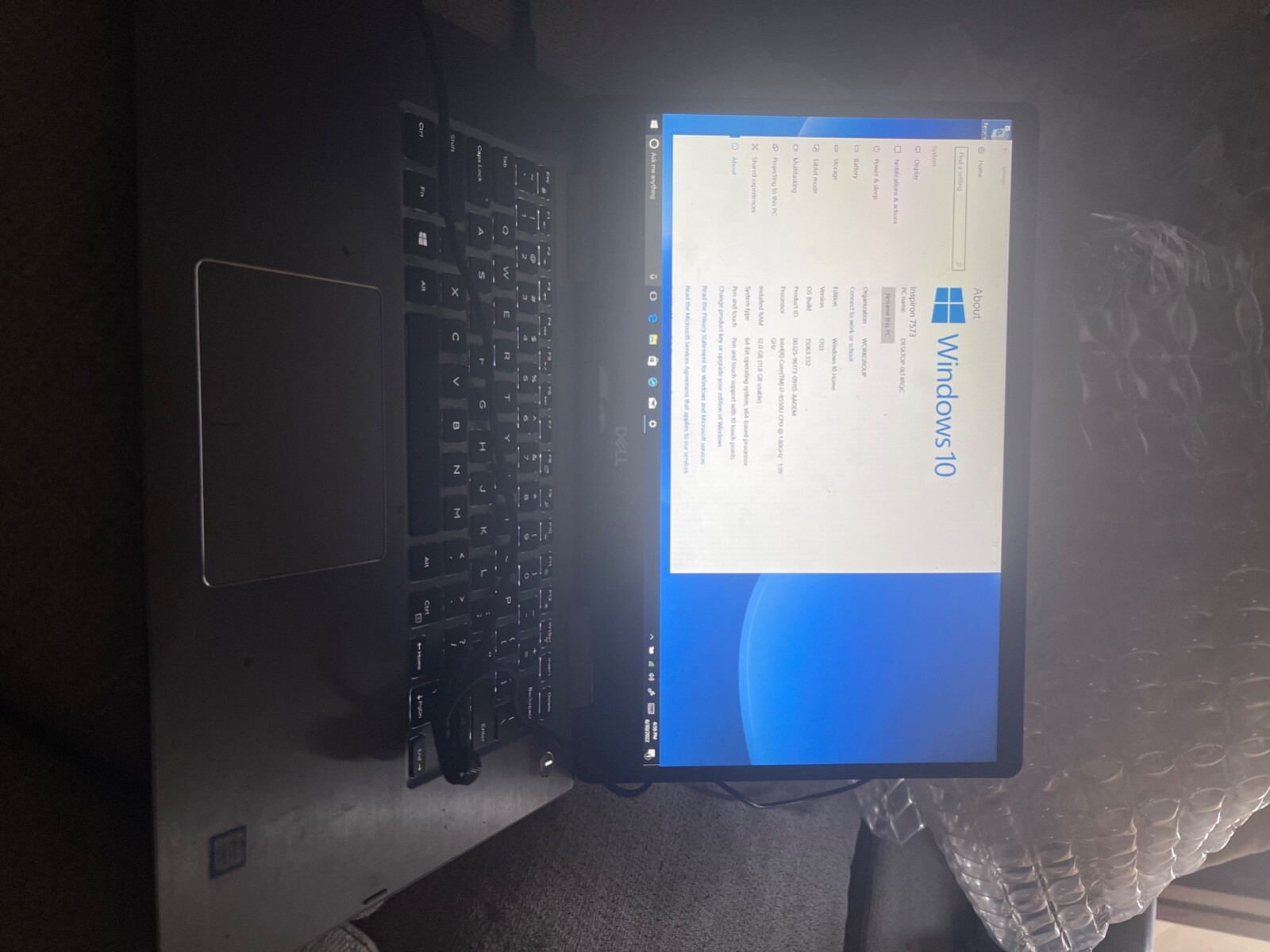 Dell Inspiron 15 2-in-1 7000 7573 – 15.6 FHD Touch – 8gen i7-8550U – 12GB – 2TB
