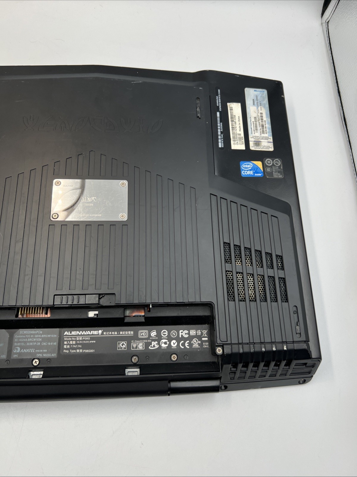 Dell Alienware M15x P08G Laptop Computer -15″ Screen -Windows 10 -500GB HDD -8GB