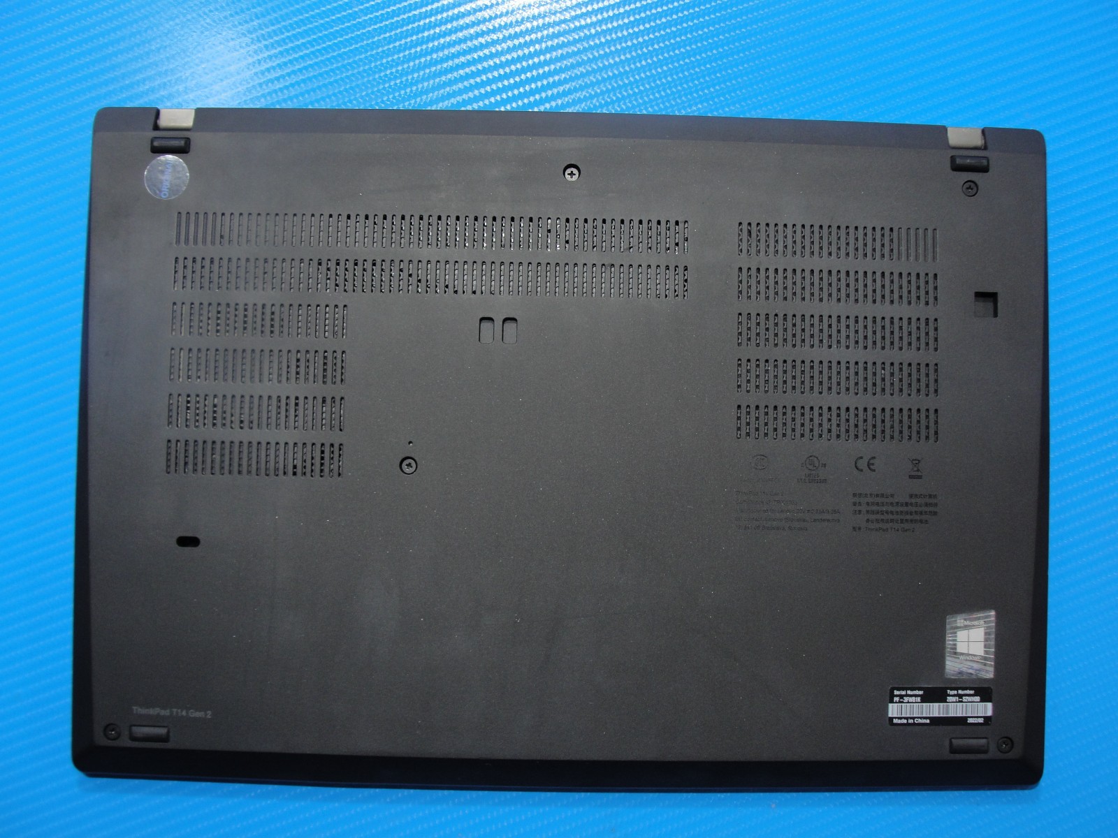 Lenovo ThinkPad T14 Gen 2i 14″FHD Intel i5-1145G7 2.6GHz 16GB RAM 256GB SSD+P/A