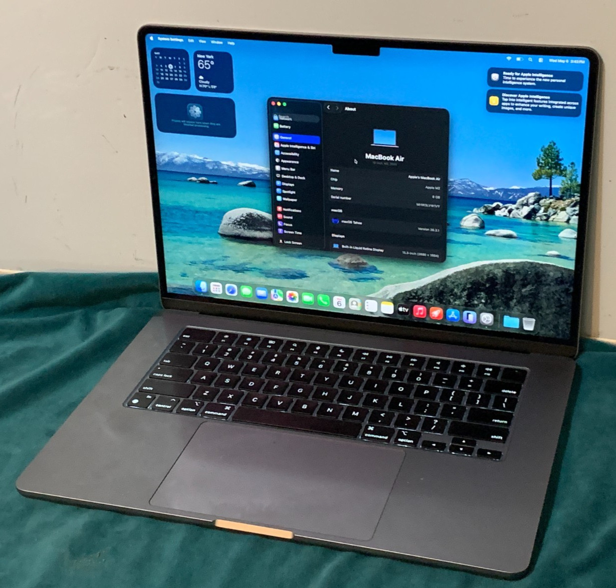 APPLE MACBOOK AIR LAPTOP A2941 15″ M2 CHIP 2023 8GB ram 256GB