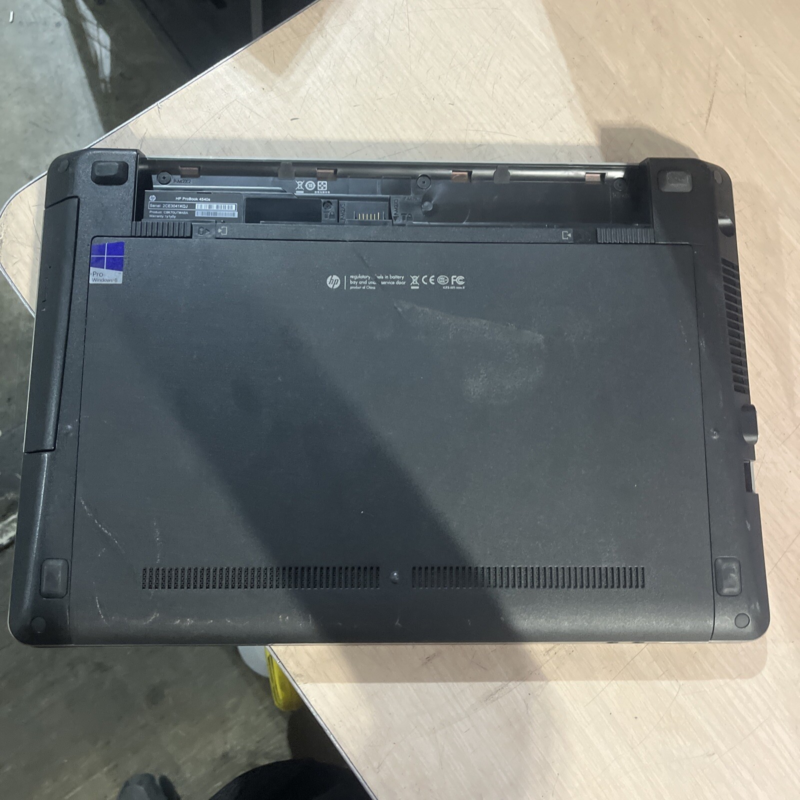 HP PROBOOK 4540S INTEL CORE I3-3110M 2.40GHZ 4GB RAM NO HD ,