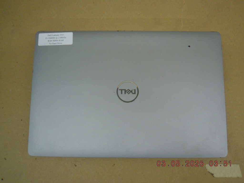 Dell Latitude 5511 | i5-10400H @ 2.60GHz CPU | 8GB RAM | No AC Adapter & HDD #4