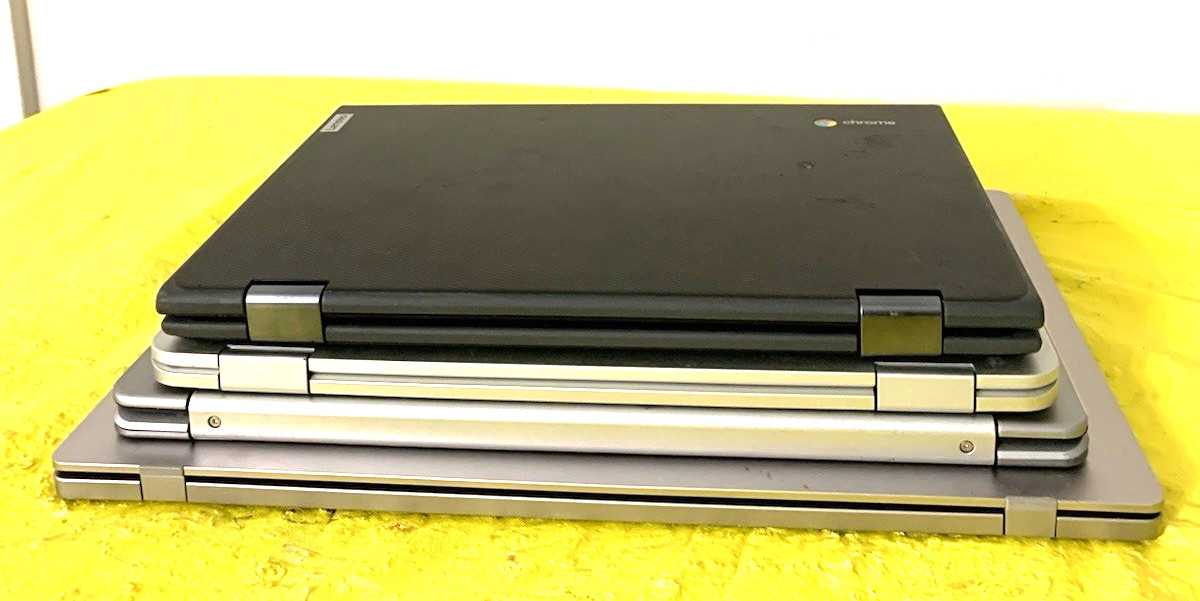 Lot of 4 Acer Lenovo Samsung Asus Chrome book Laptops