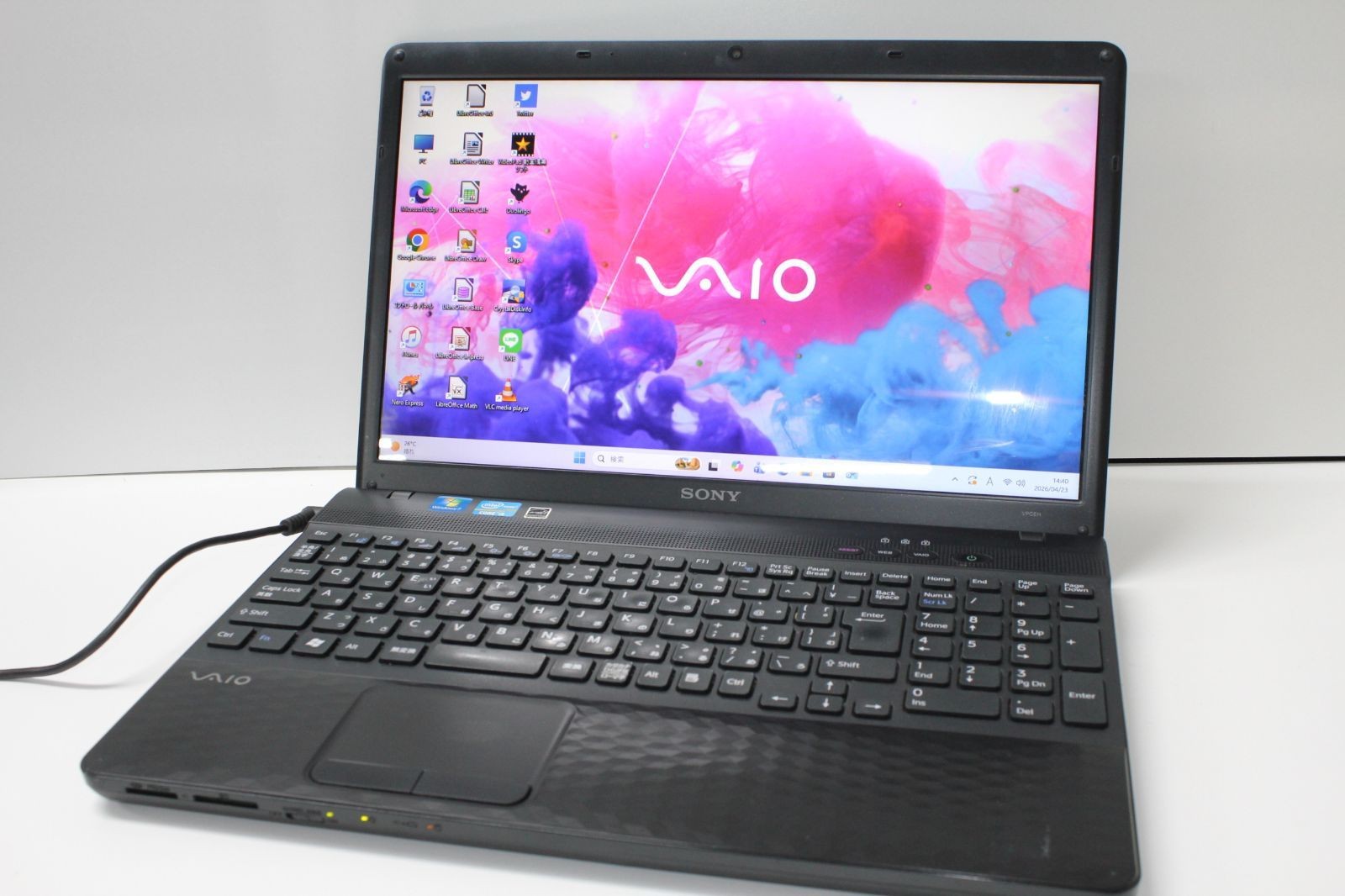 SONY VAIO VPCEH28FJ Core i5-2430M 15.5 in 8GB SSD 256GB Win 11 Tested Excellent