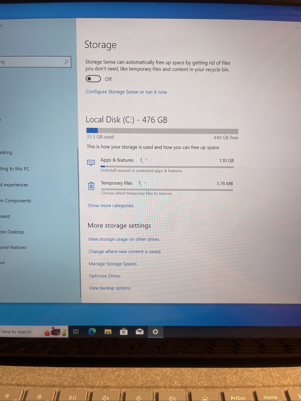 Microsoft Surface Laptop 1769 13.5 Touch I7-7660U 512GB SSD 16GB W10P READ*