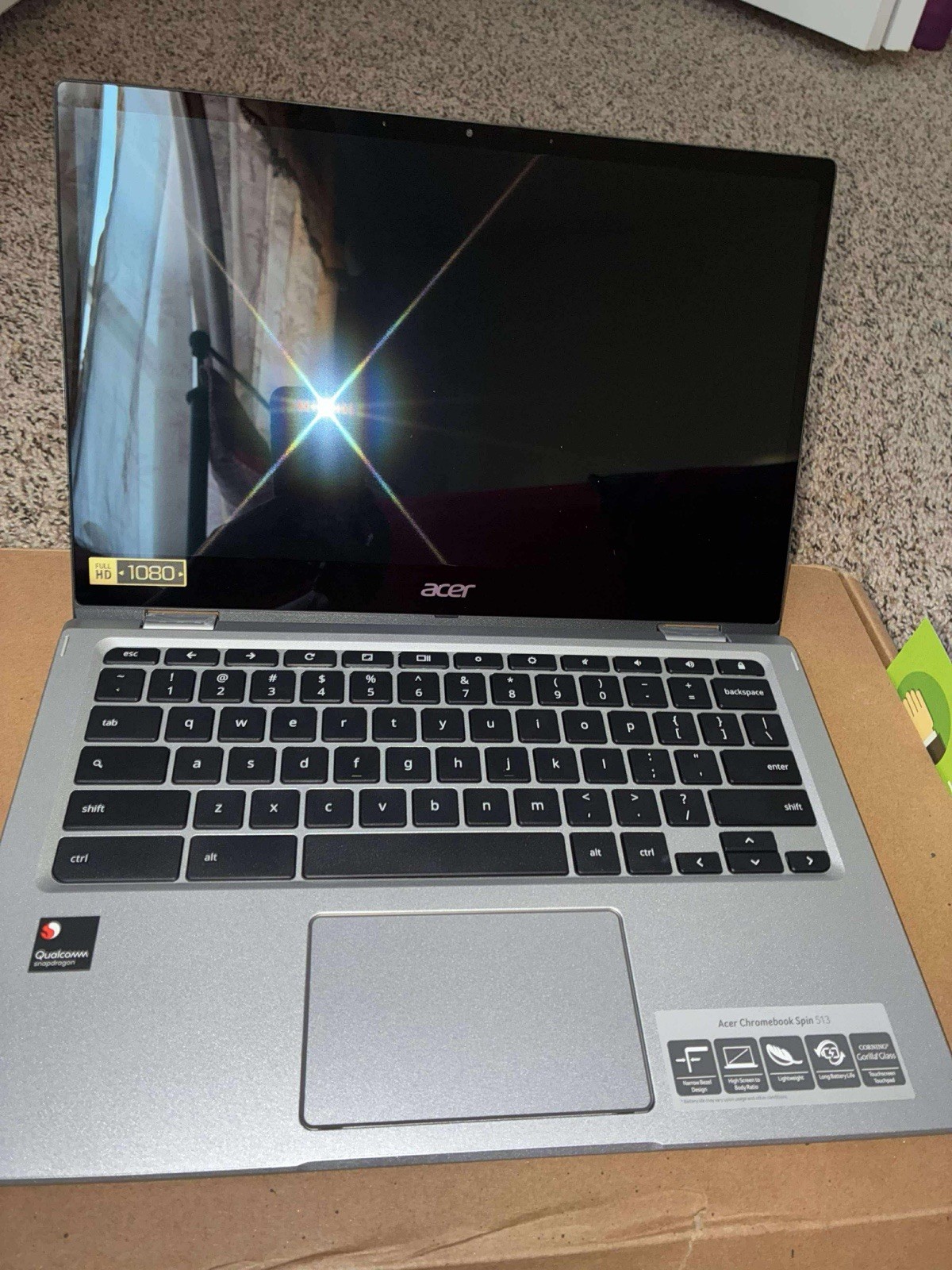 Acer Chromebook Spin 513 Convertible Laptop | Qualcomm Snapdragon 7c | 13.3″ Fhd