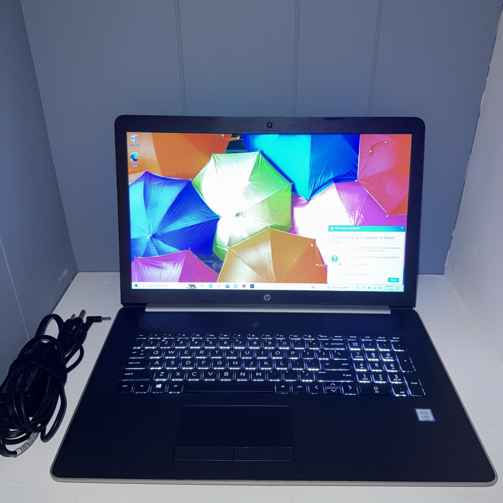 HP (17-BY0063CL) Intel i7-8550u 1.8GHz – 1TB SSD – 8GB RAM – Laptop(Touchscreen)