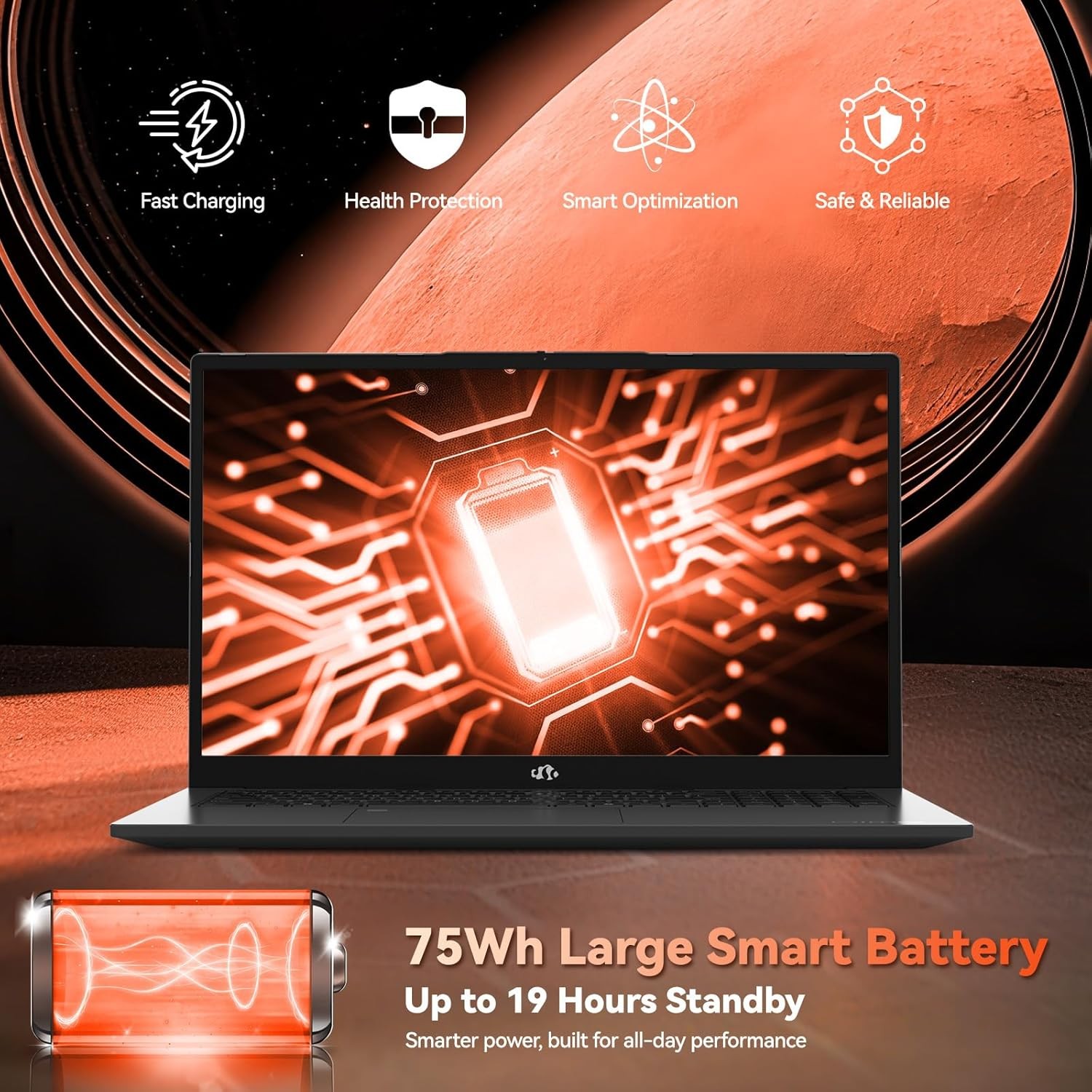 NIMO Gaming Laptop 17.3″ FHD IPS Large Screen AMD R7 7735HS 16GB DDR5 RAM 256GB