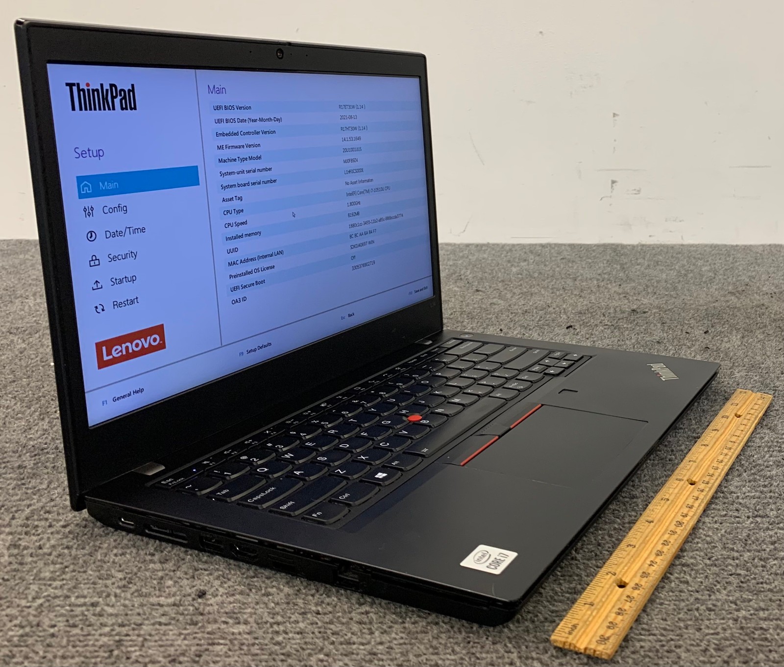Lenovo ThinkPad L14 Gen 1 14″ Laptop i7-10510U, No RAM/Storage, Remote Managed
