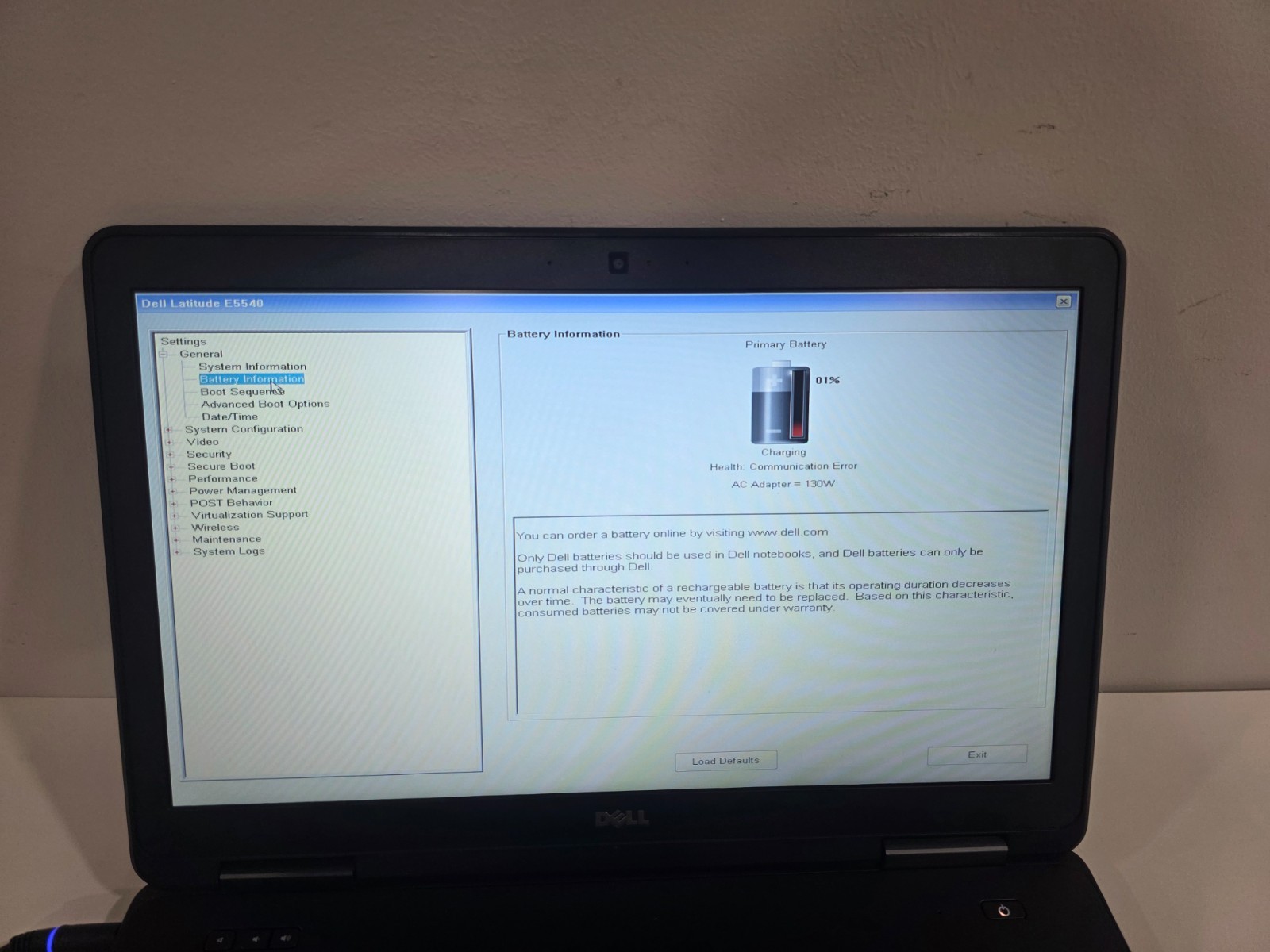 Dell Latitude E5540 Intel i5-4210U 4GB Webcam