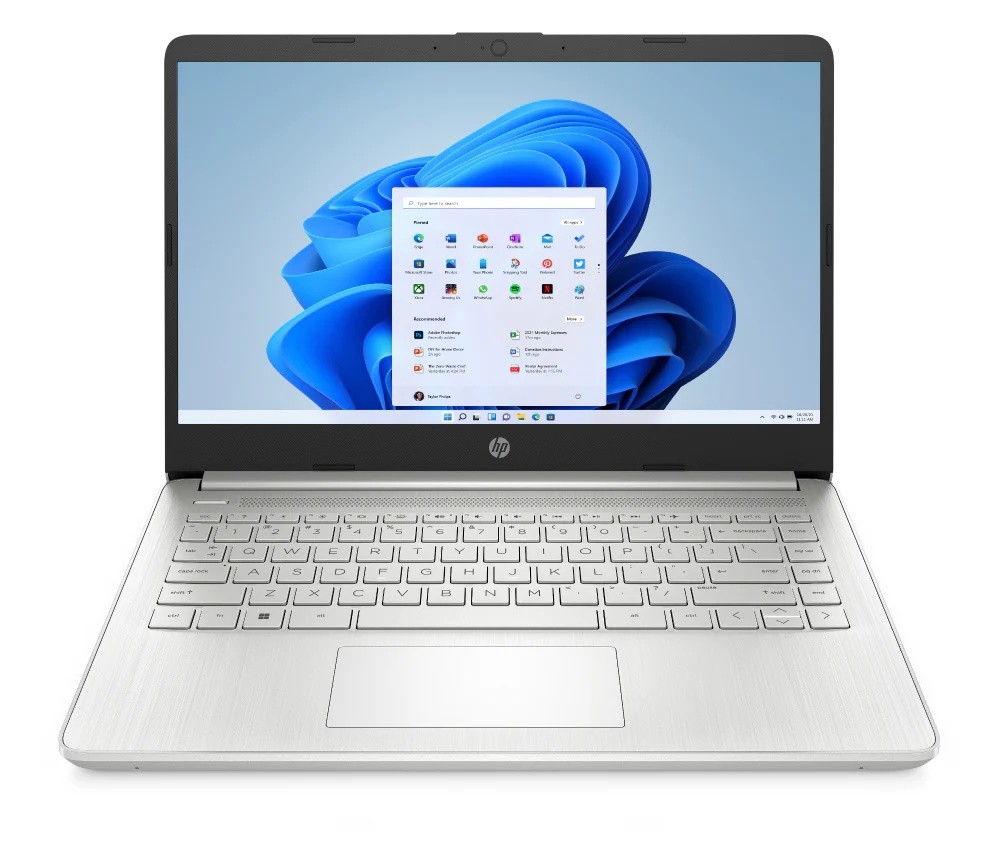 HP 14″ HD 1366×768 Pentium Silver N6000 Laptop 4GB 64GB Emmc Win11Smode AJ1U8UA