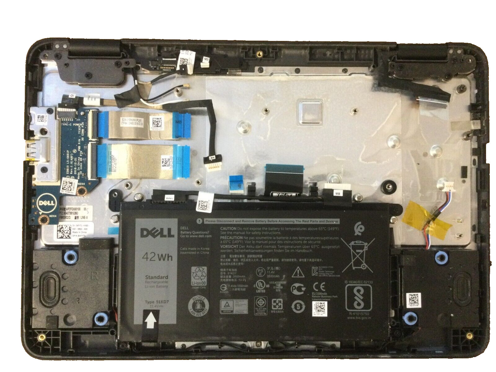 Dell Chromebook 11 3100 11.6″ Touchscreen 2 in 1 Chromebook Shell No Motherboard