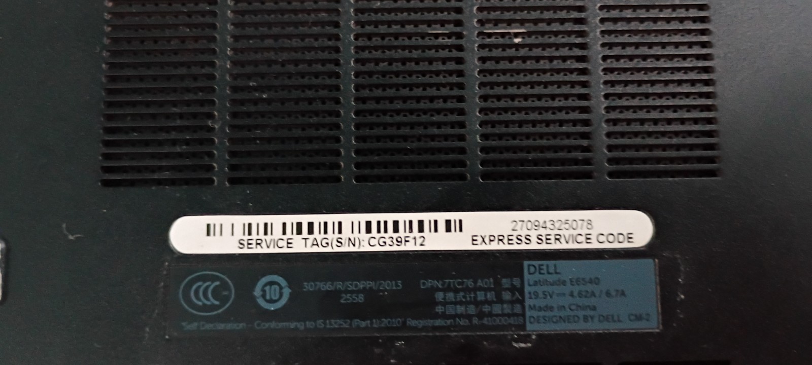 Dell Latitude E6540 15.6 inch (128GB, Intel Core i7 4th Gen., 2.7GHz, 4GB)…
