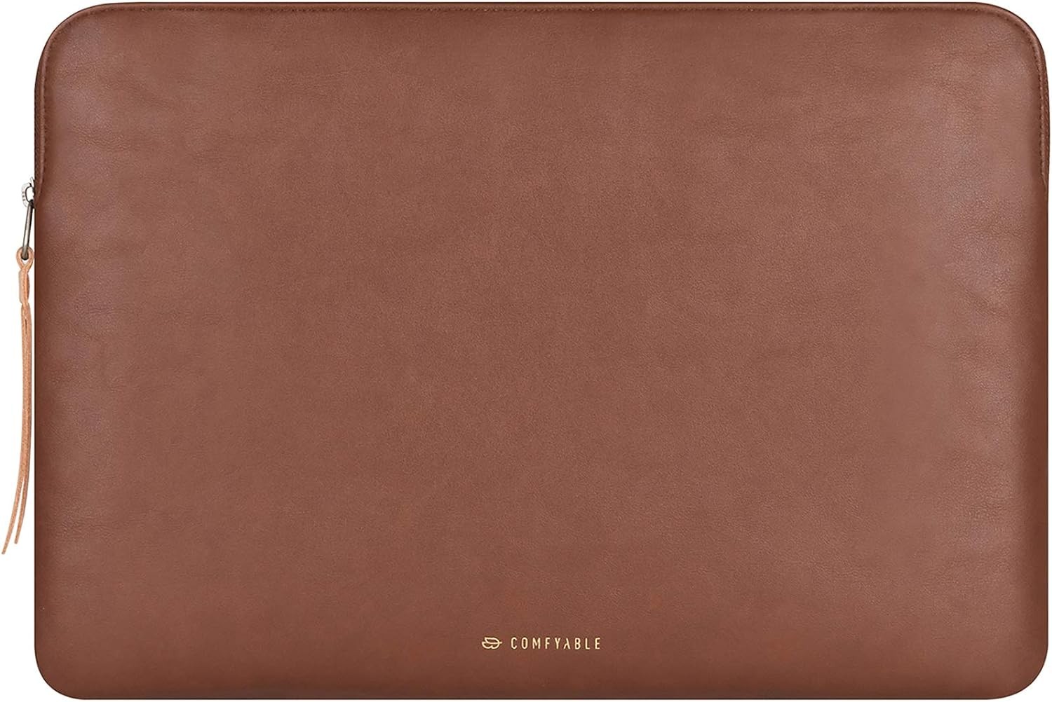 Brown PU Leather Laptop Sleeve for 13/14 Inch MacBook Air & Pro M2/M3/M4/M5