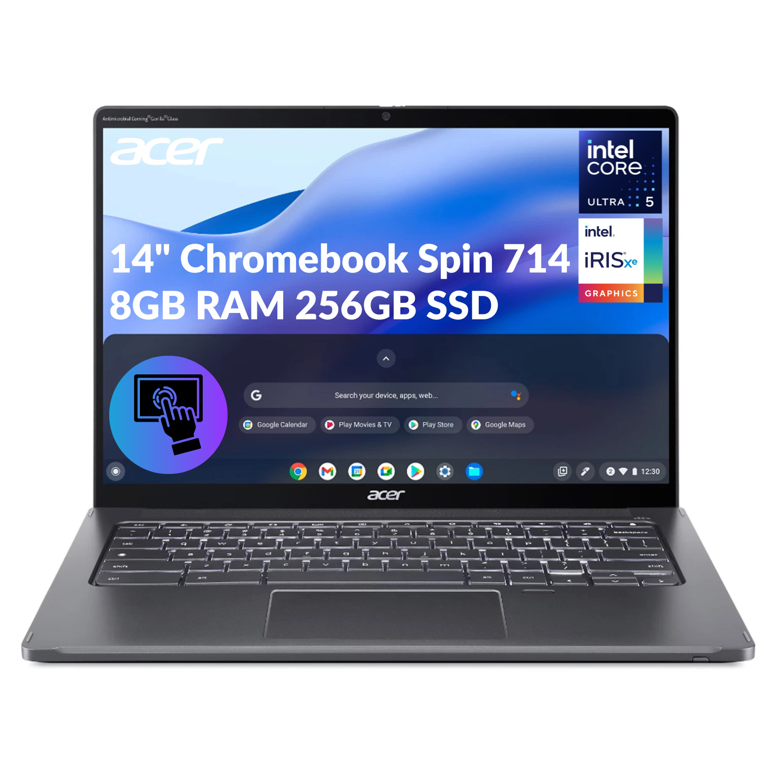 Acer Chromebook+ Spin 714 14″ Touchscreen Convertible 2 in 1 Very Good Condition