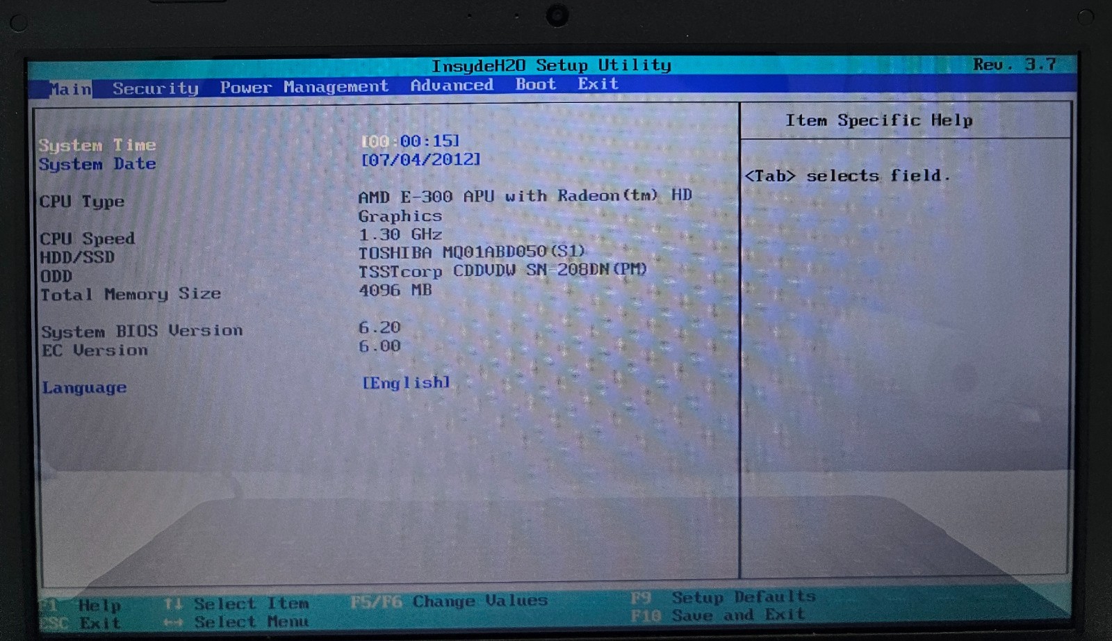 Toshiba Satellite C855D-S5104 15.6″ Laptop AMD E-300 4GB Ram 500GB NO OS (FL)