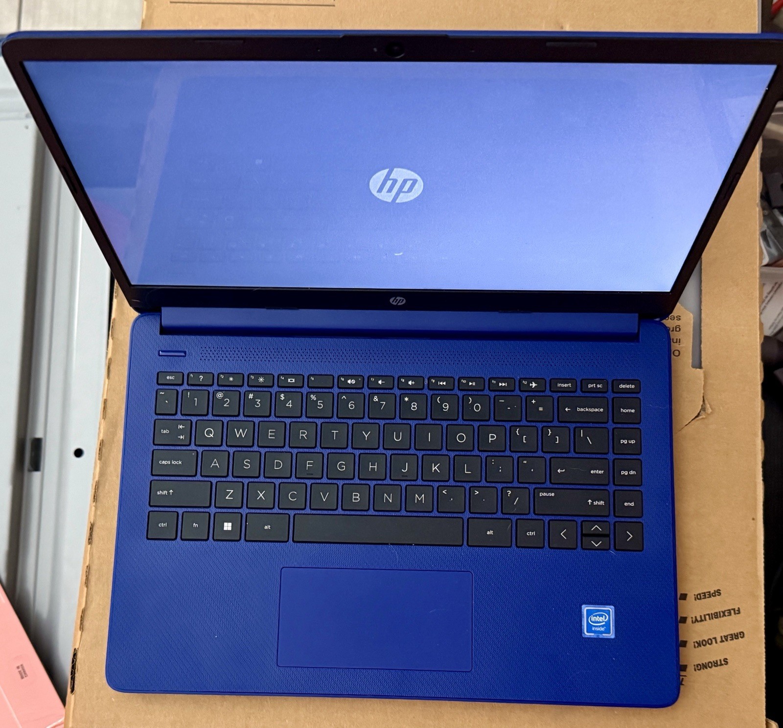 HP 14-dq0055dx 14” Laptop Intel Celeron 4GB 64GB SSD Win 11 HP Charger